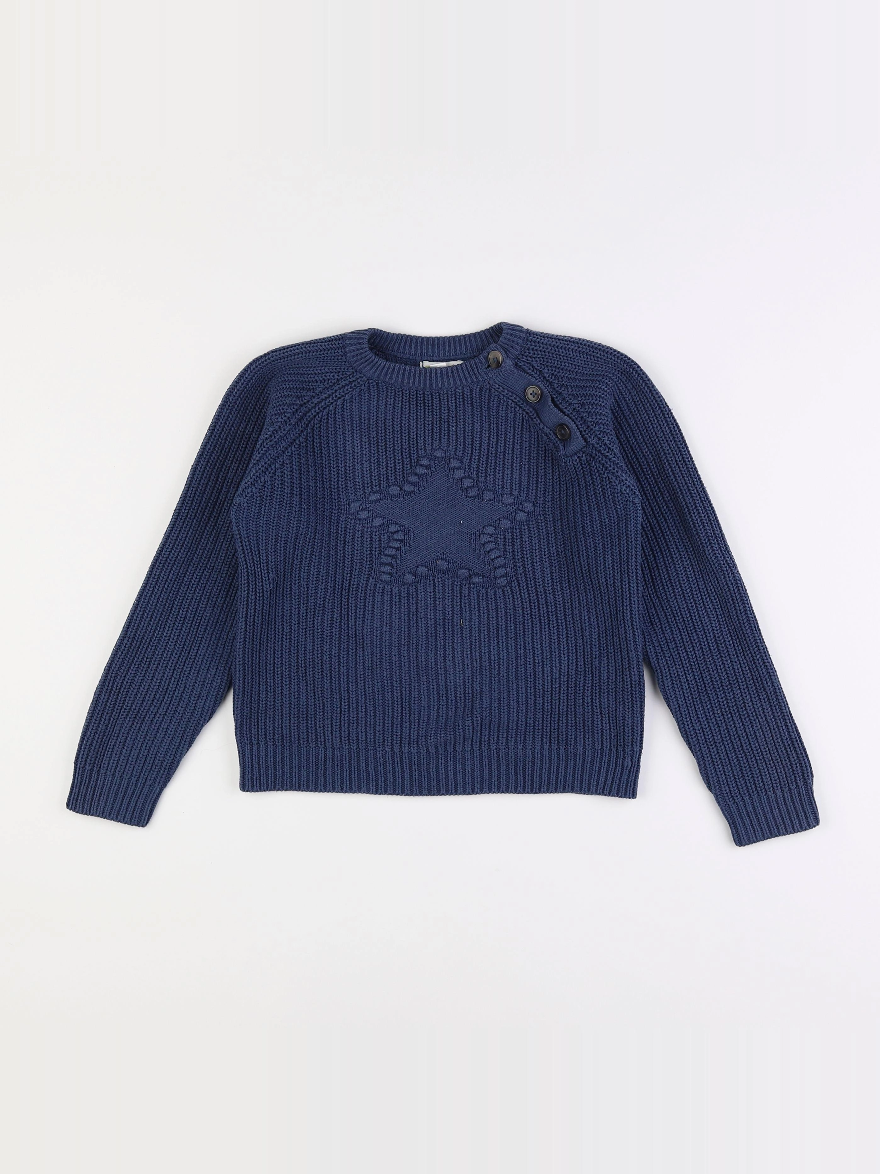 Vertbaudet - pull bleu - 8 ans