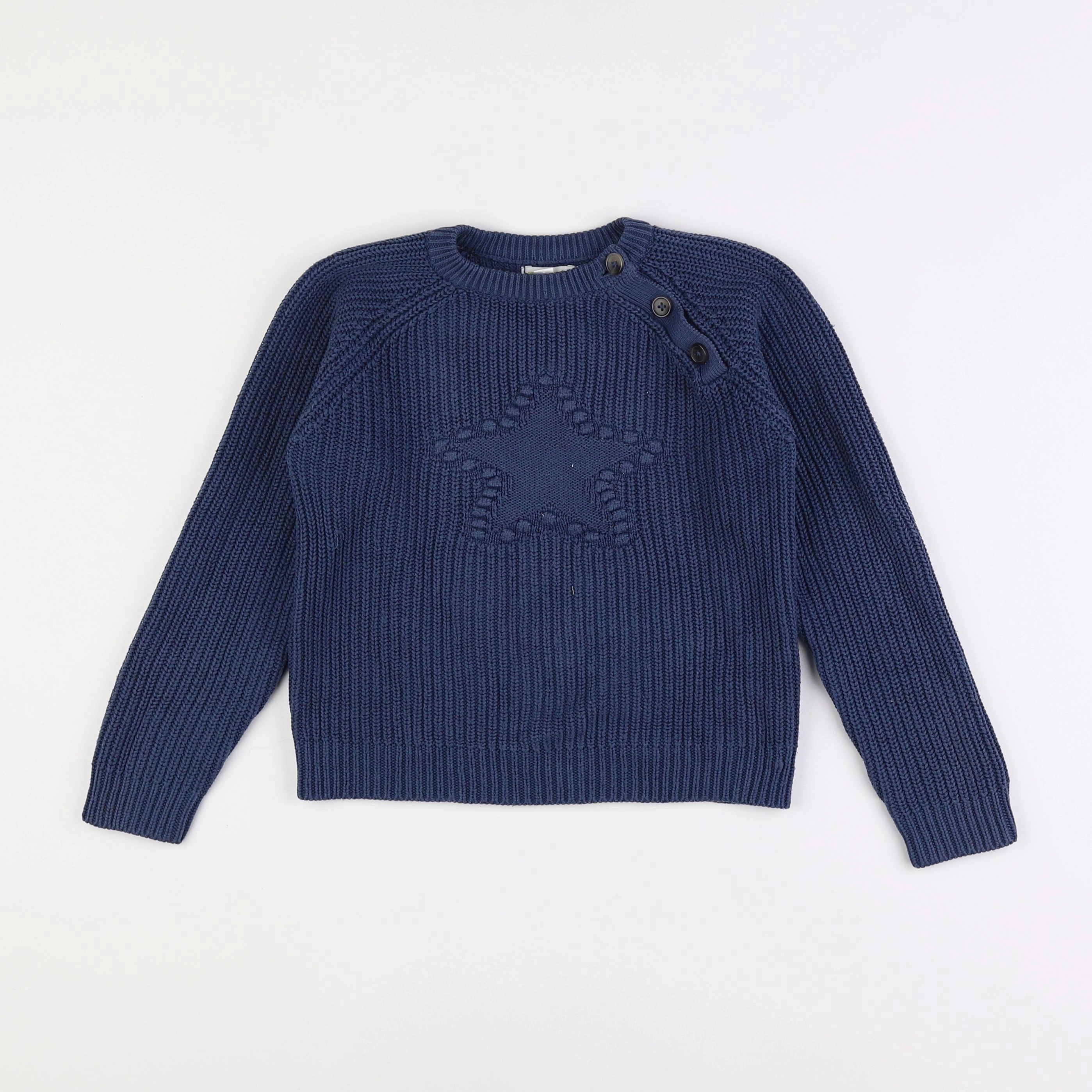 Vertbaudet - pull bleu - 8 ans