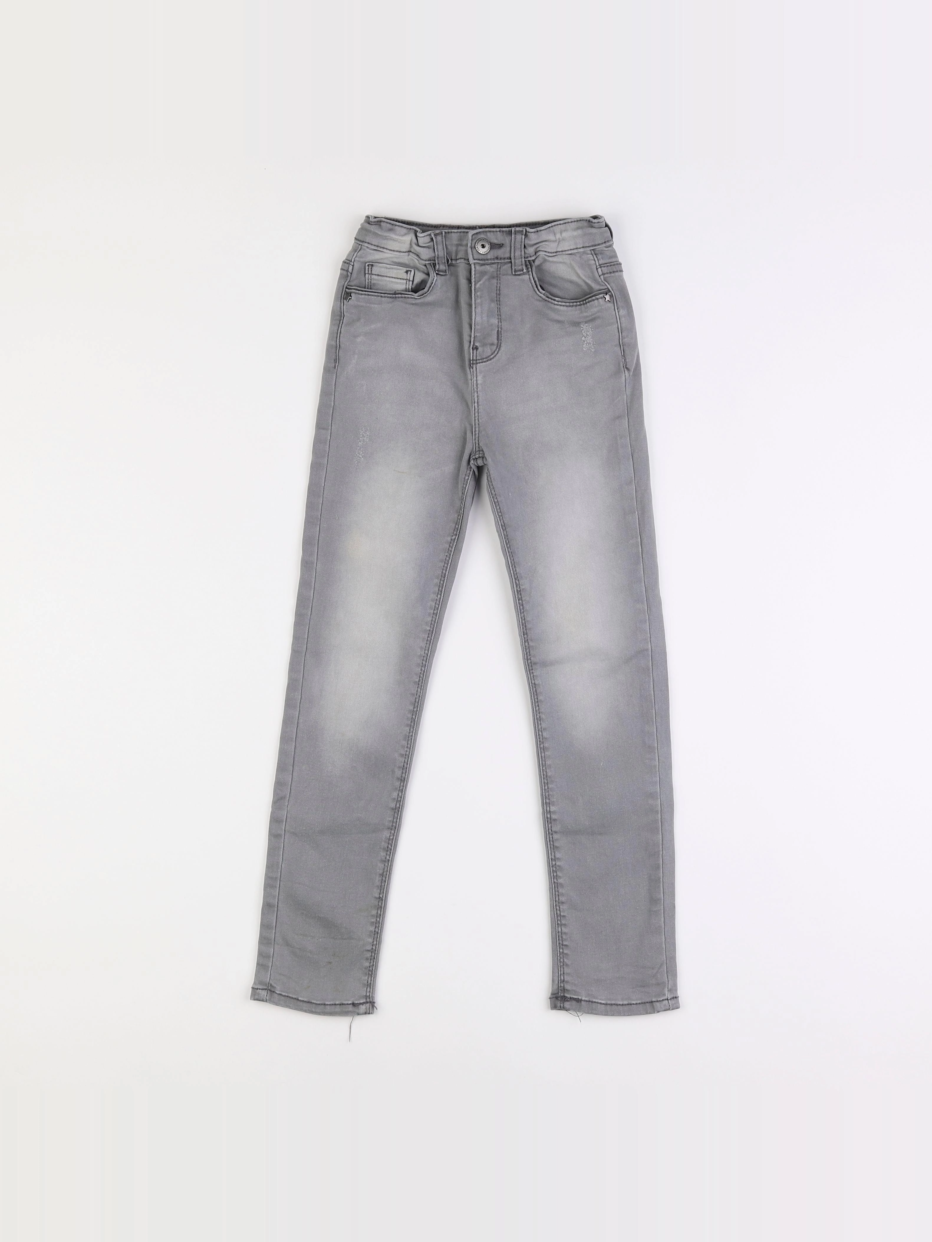 Vertbaudet - pantalon gris - 8 ans