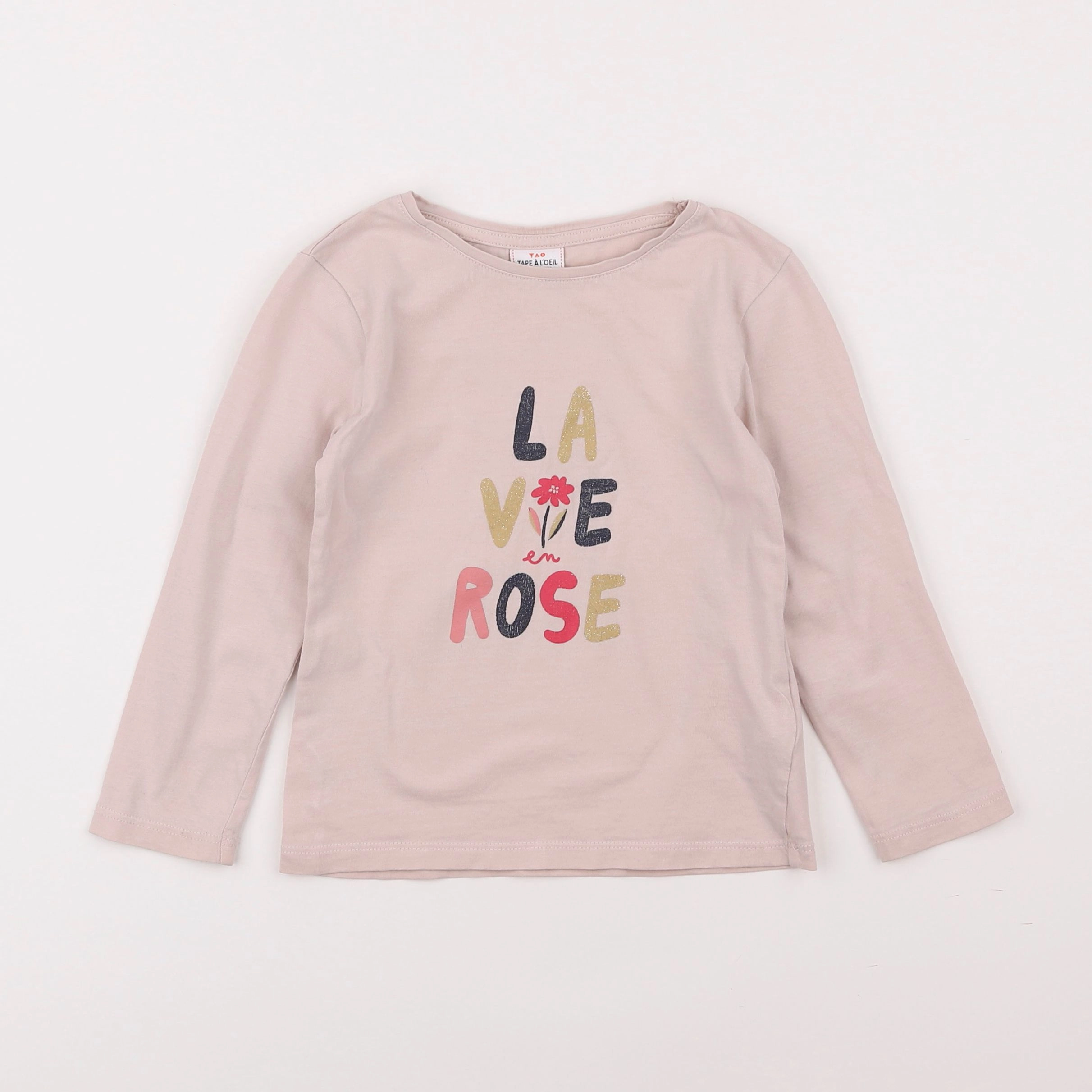 Tape à l'oeil - tee-shirt rose - 4 ans