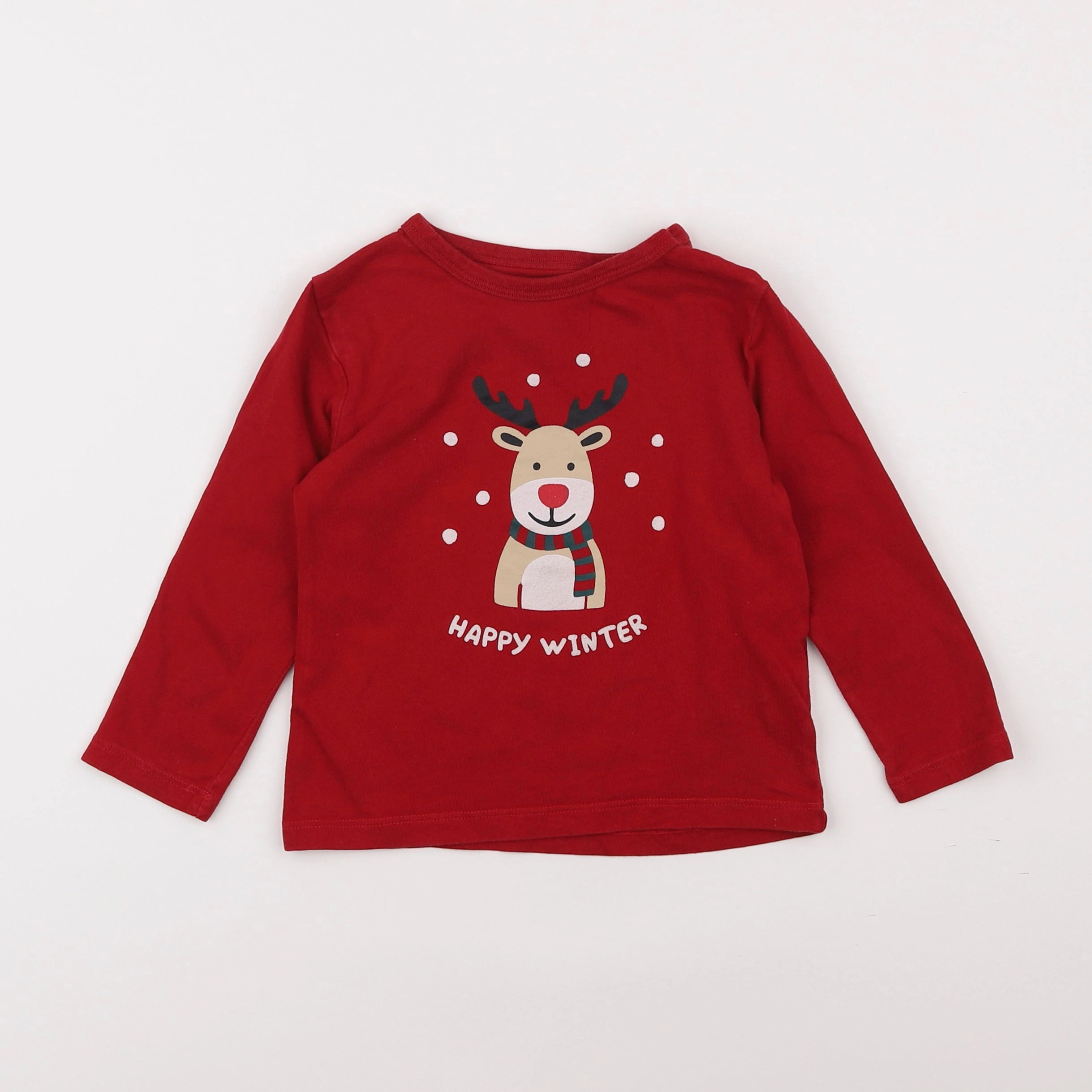 Boutchou - tee-shirt rouge - 3 ans