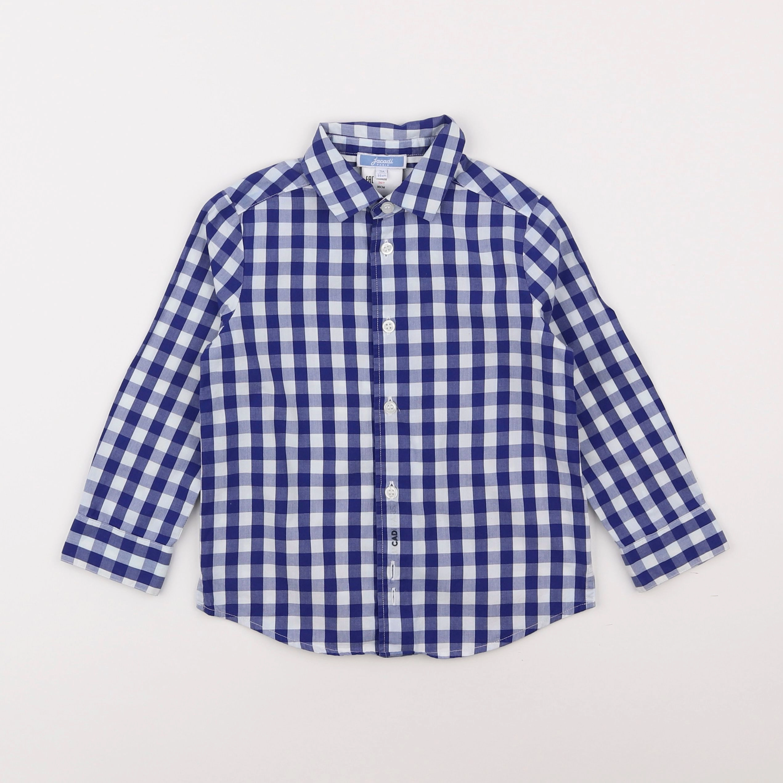 Jacadi - chemise bleu, blanc - 3 ans