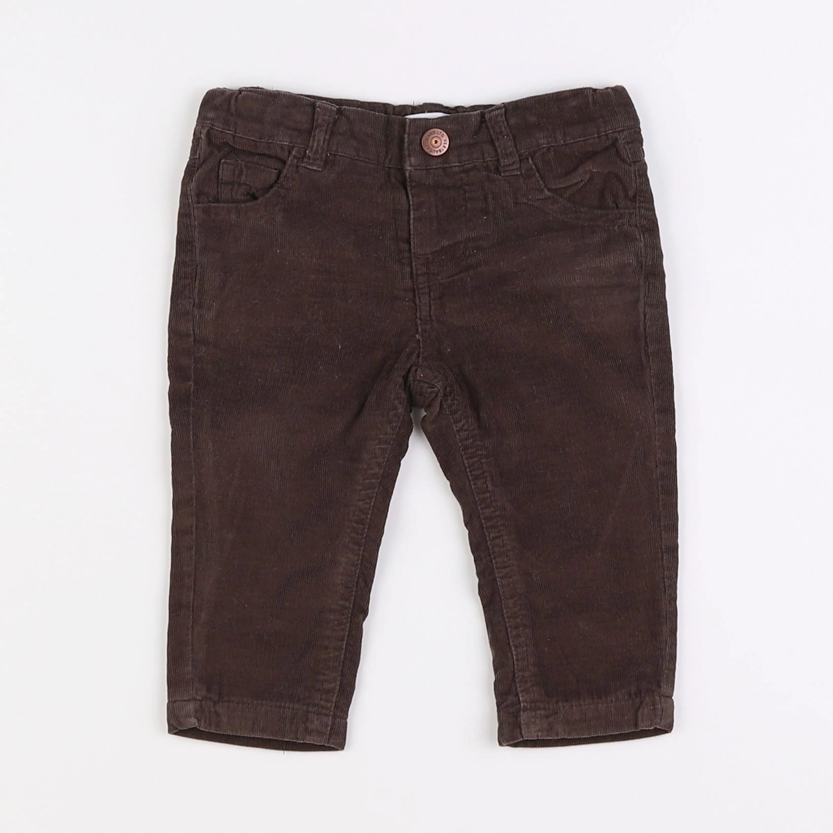 Vertbaudet - pantalon marron - 6 mois