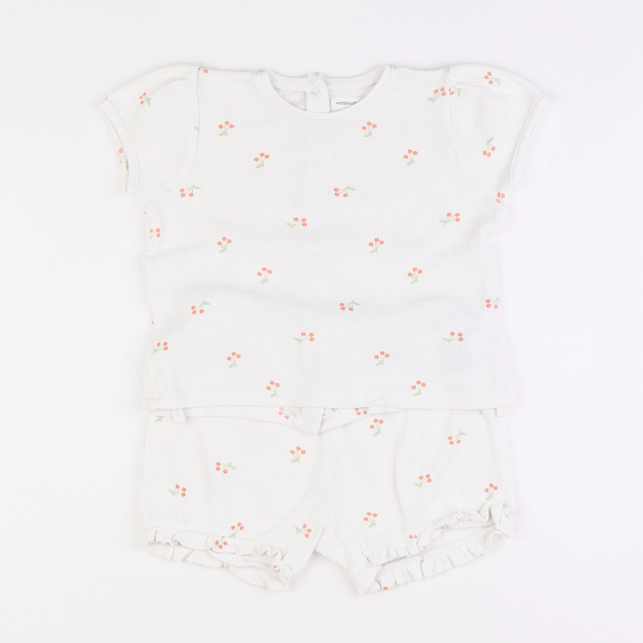 Vertbaudet - pyjama coton blanc - 3 ans