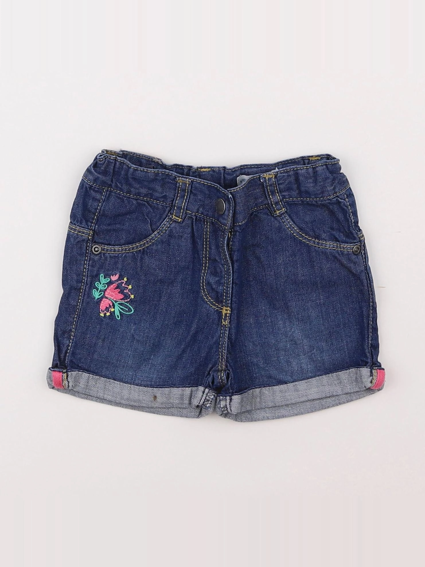 Vertbaudet - short bleu - 18 mois