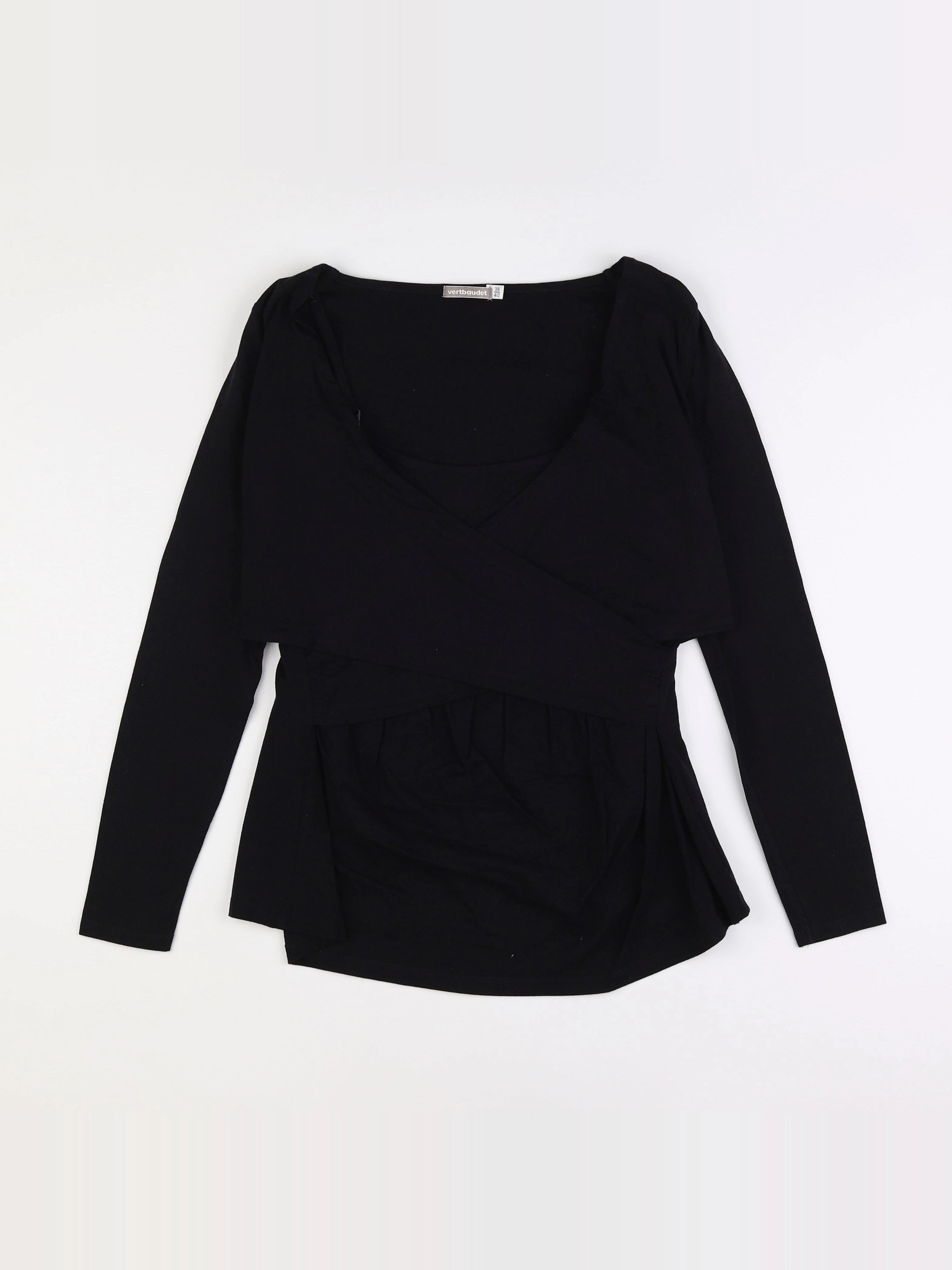 Vertbaudet - tee-shirt allaitement noir - 38 à 40