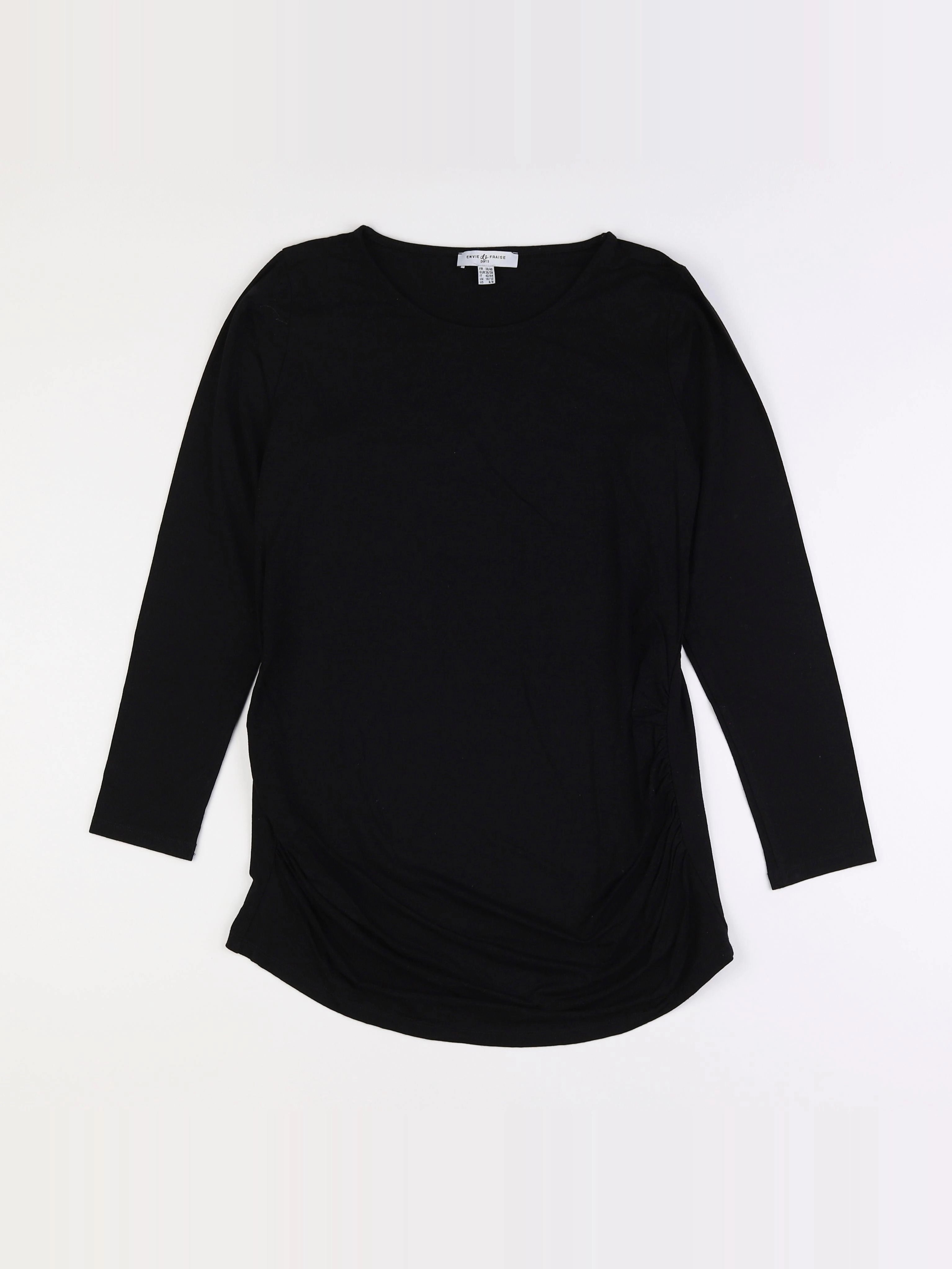 Envie de fraise - tee-shirt grossesse noir - 38 à 40