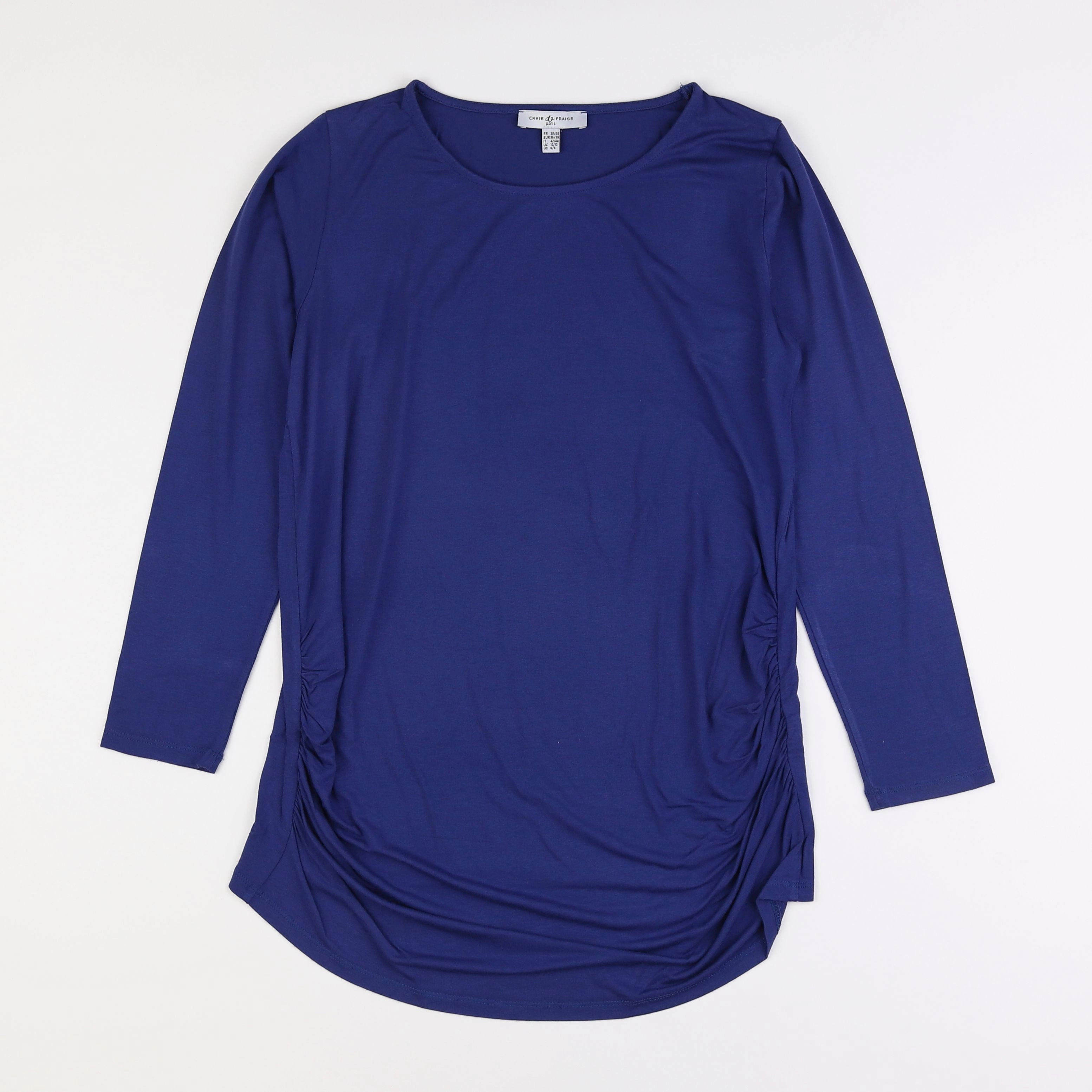 Envie de fraise - tee-shirt grossesse bleu - 38 à 40