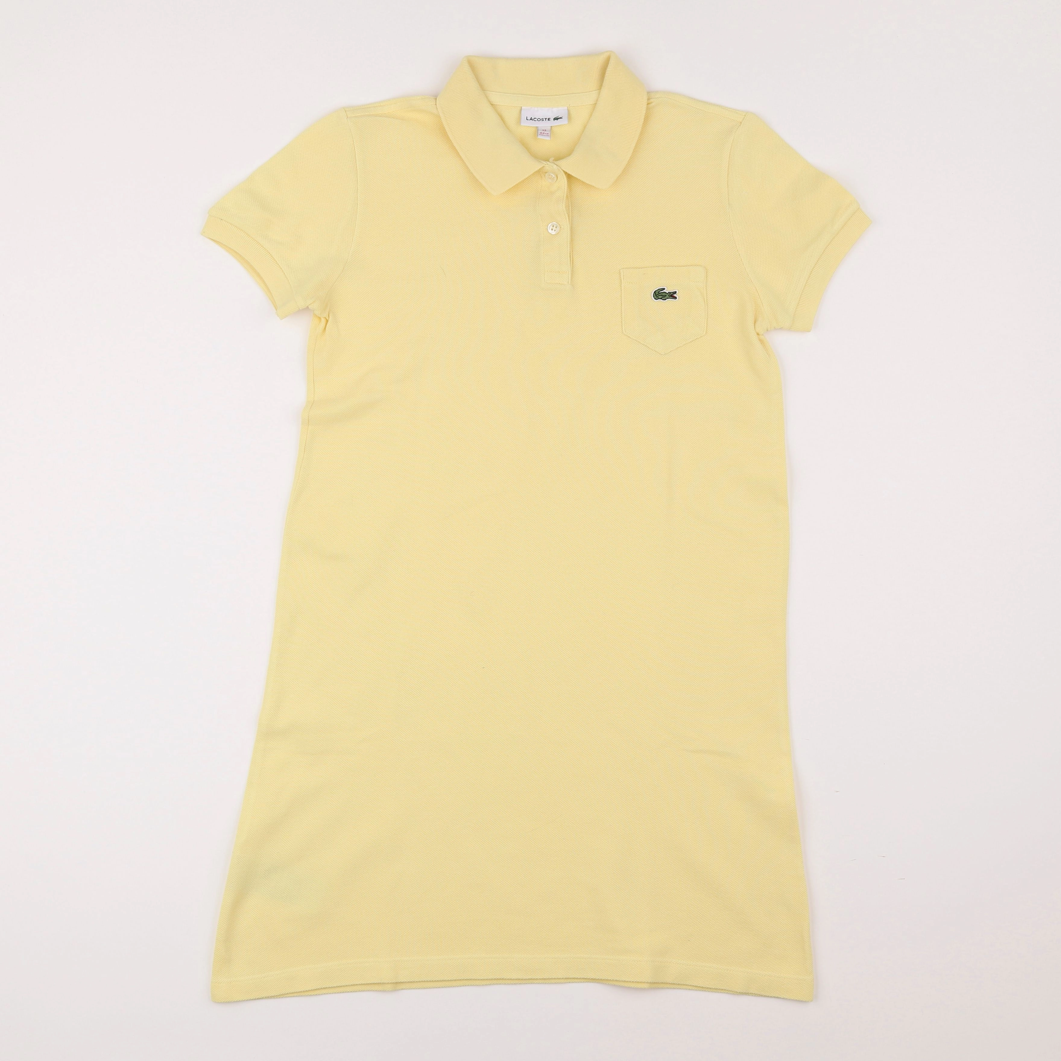 Lacoste - robe jaune - 12 ans