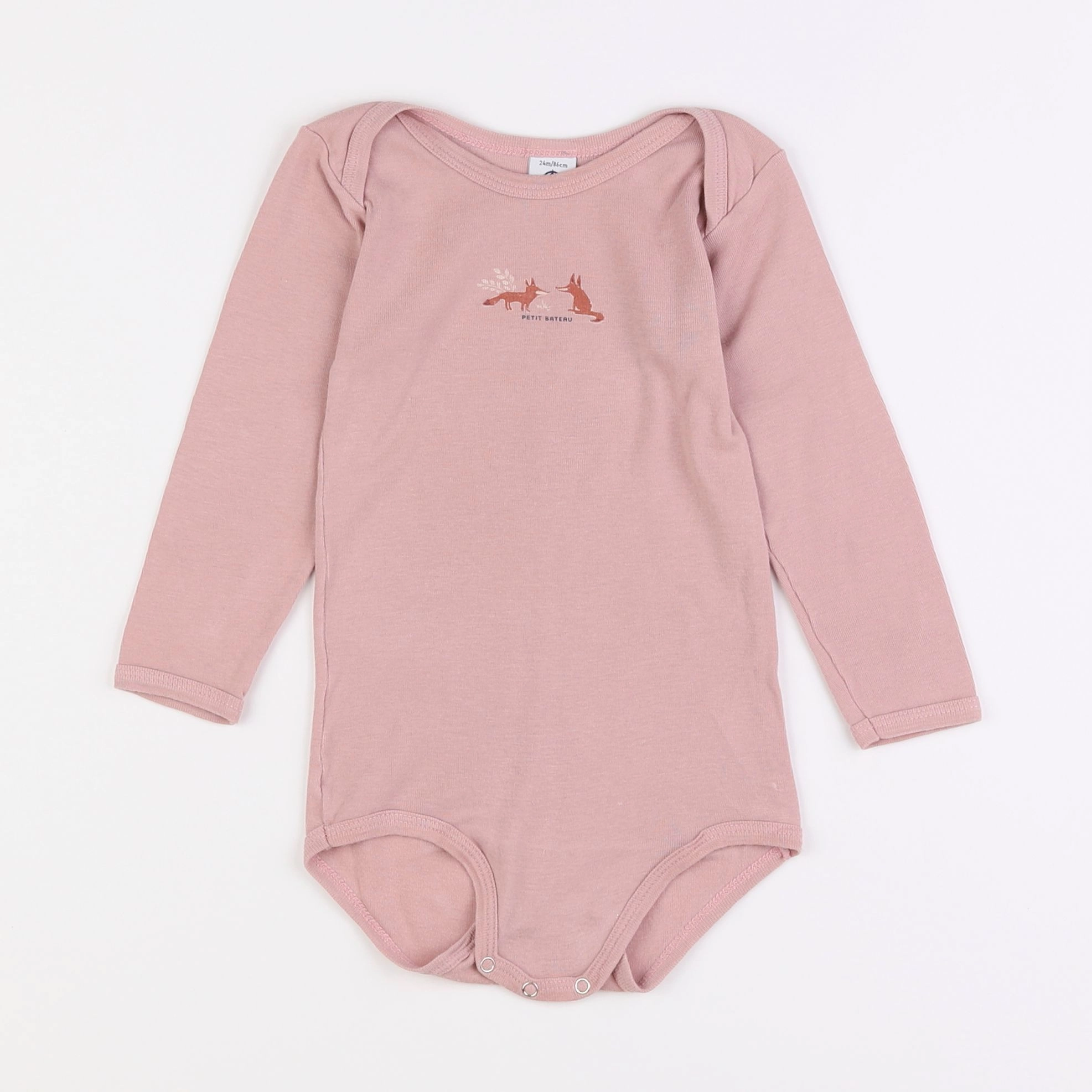 Petit Bateau - body rose - 2 ans