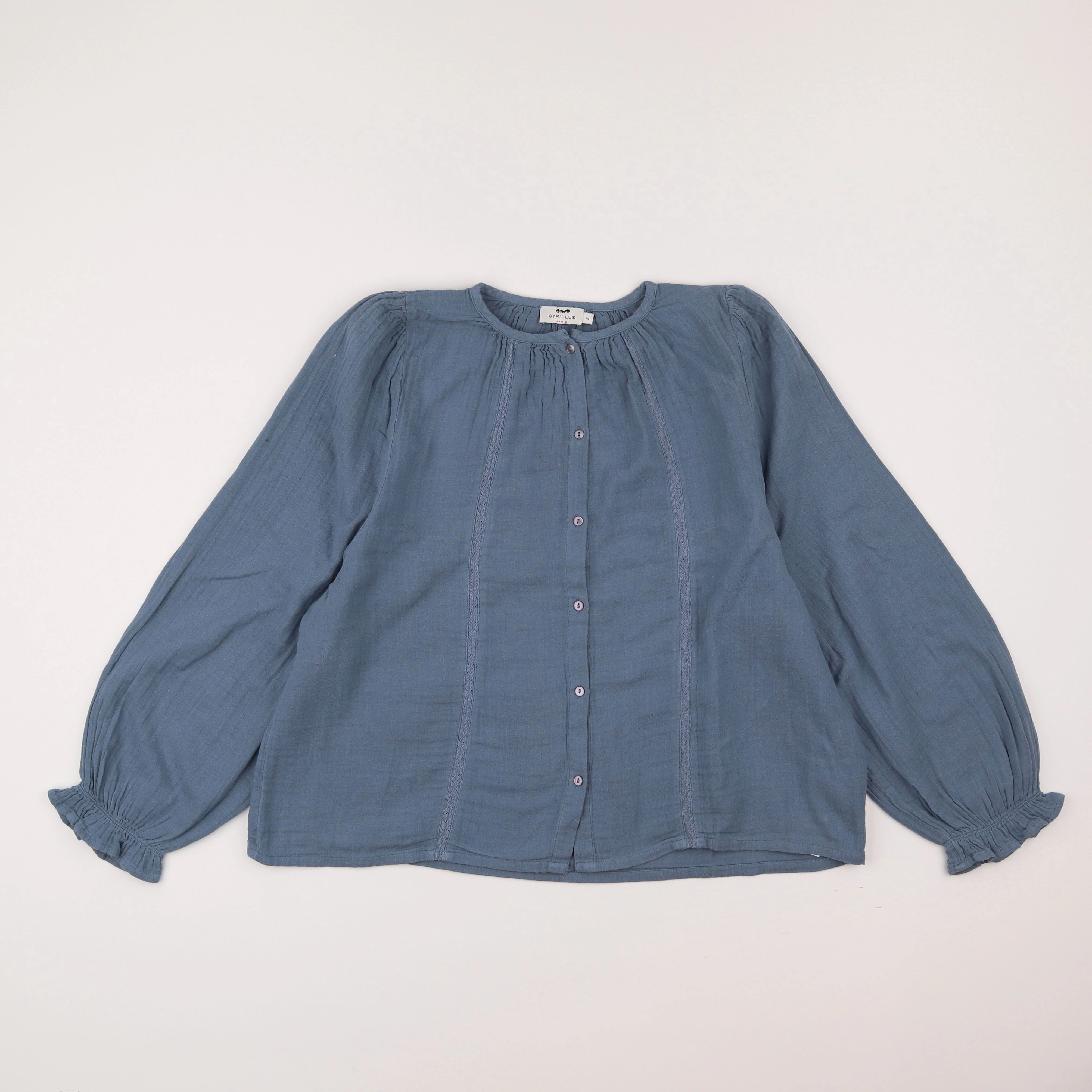 Cyrillus - blouse bleu - 14 ans