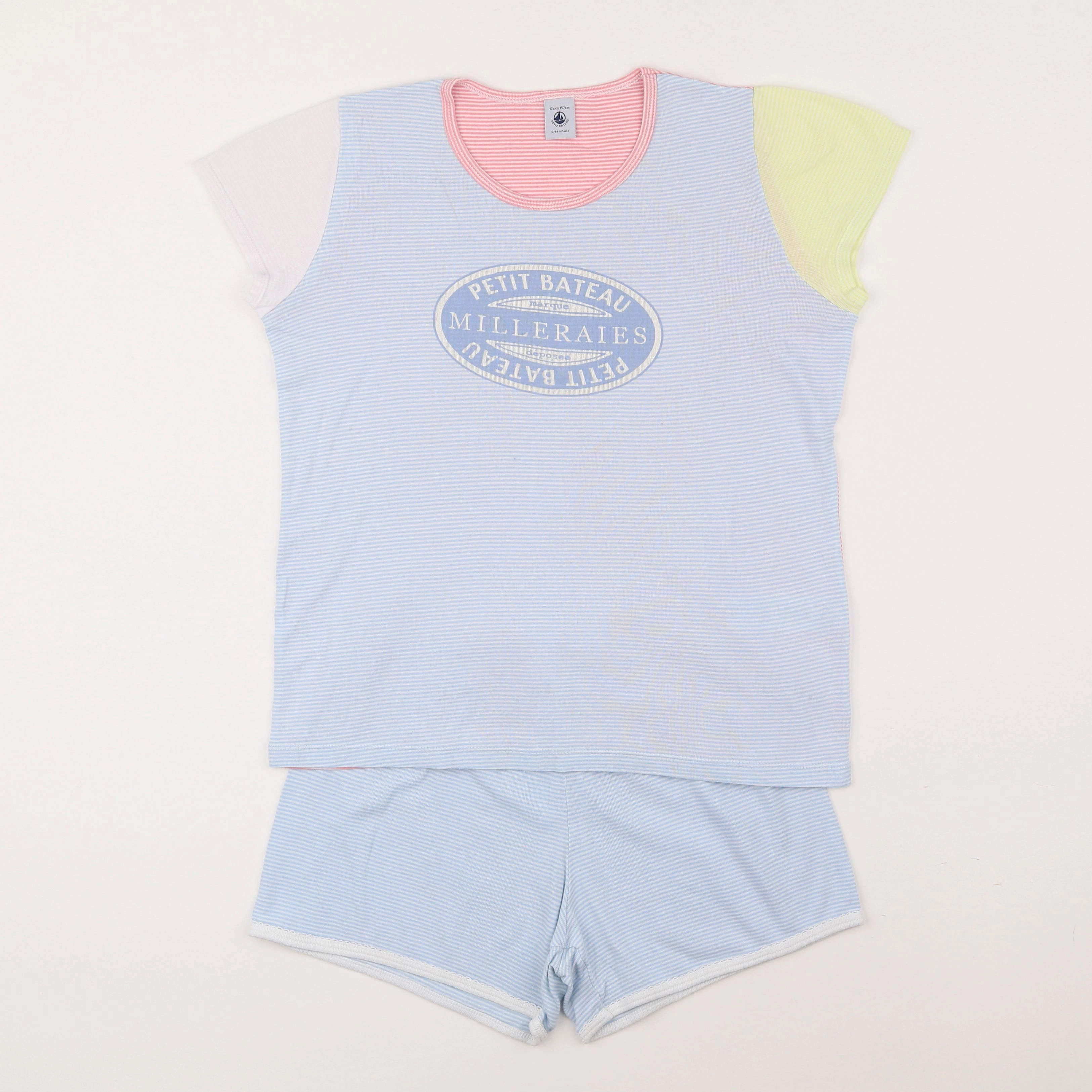 Petit Bateau - pyjama coton multicolore - 12 ans