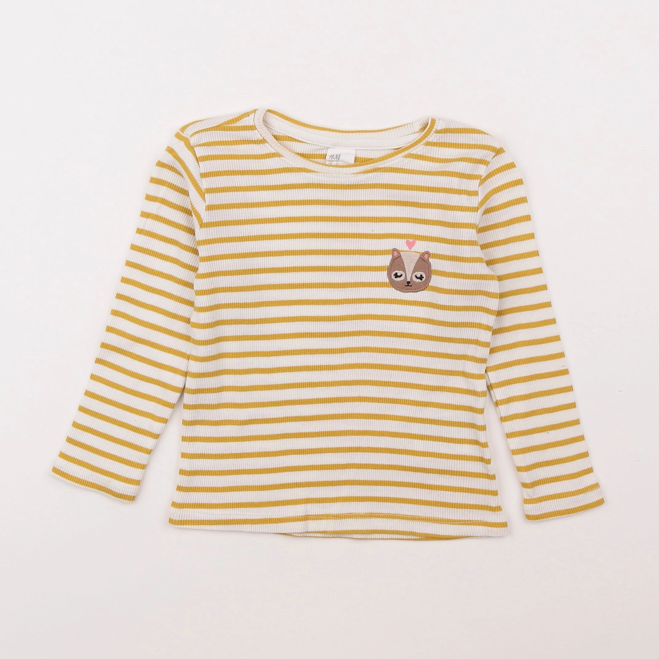 H&M - tee-shirt jaune - 18 mois à 2 ans