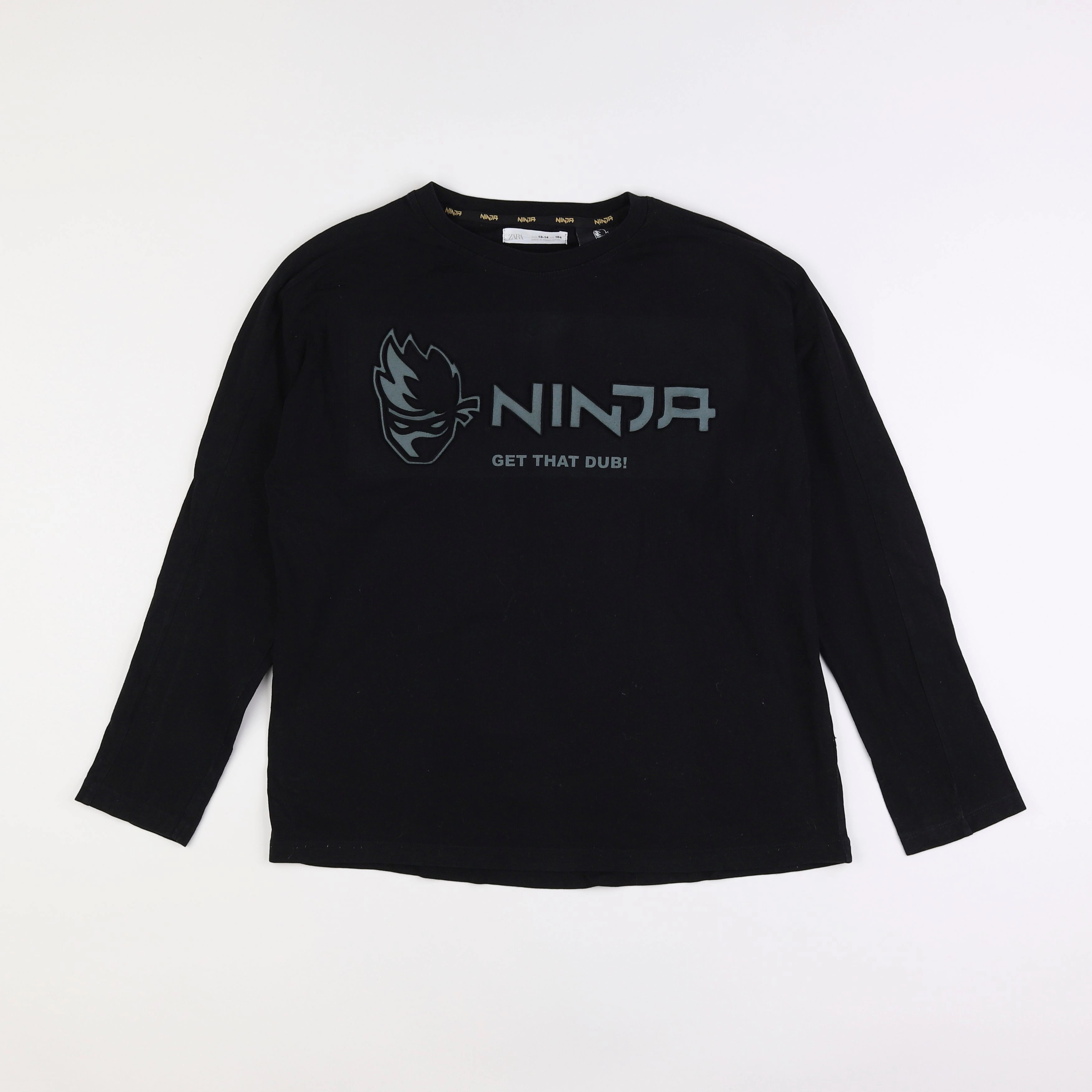 Zara - tee-shirt noir - 13/16 ans