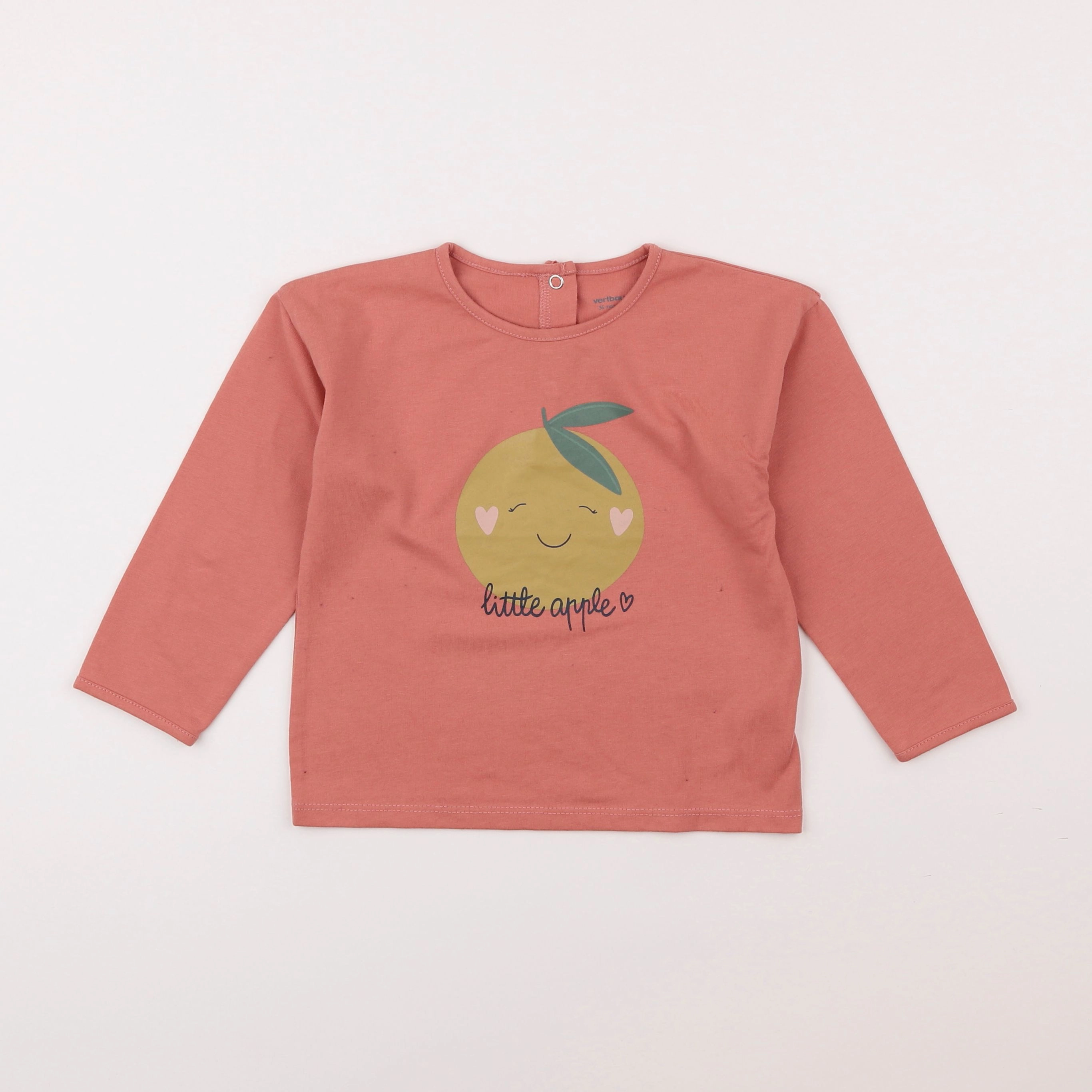 Vertbaudet - tee-shirt rose - 3 ans