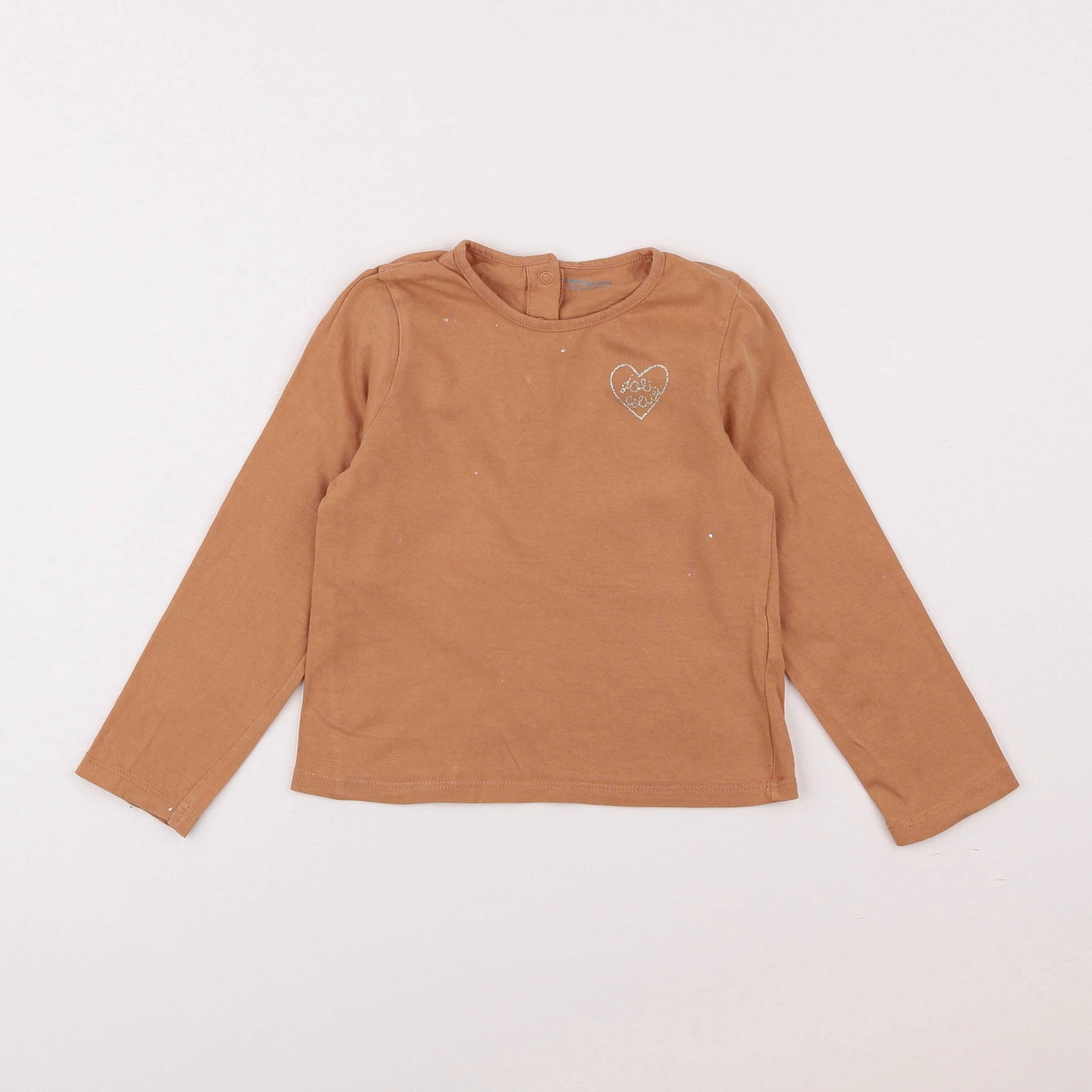Vertbaudet - tee-shirt marron - 3 ans