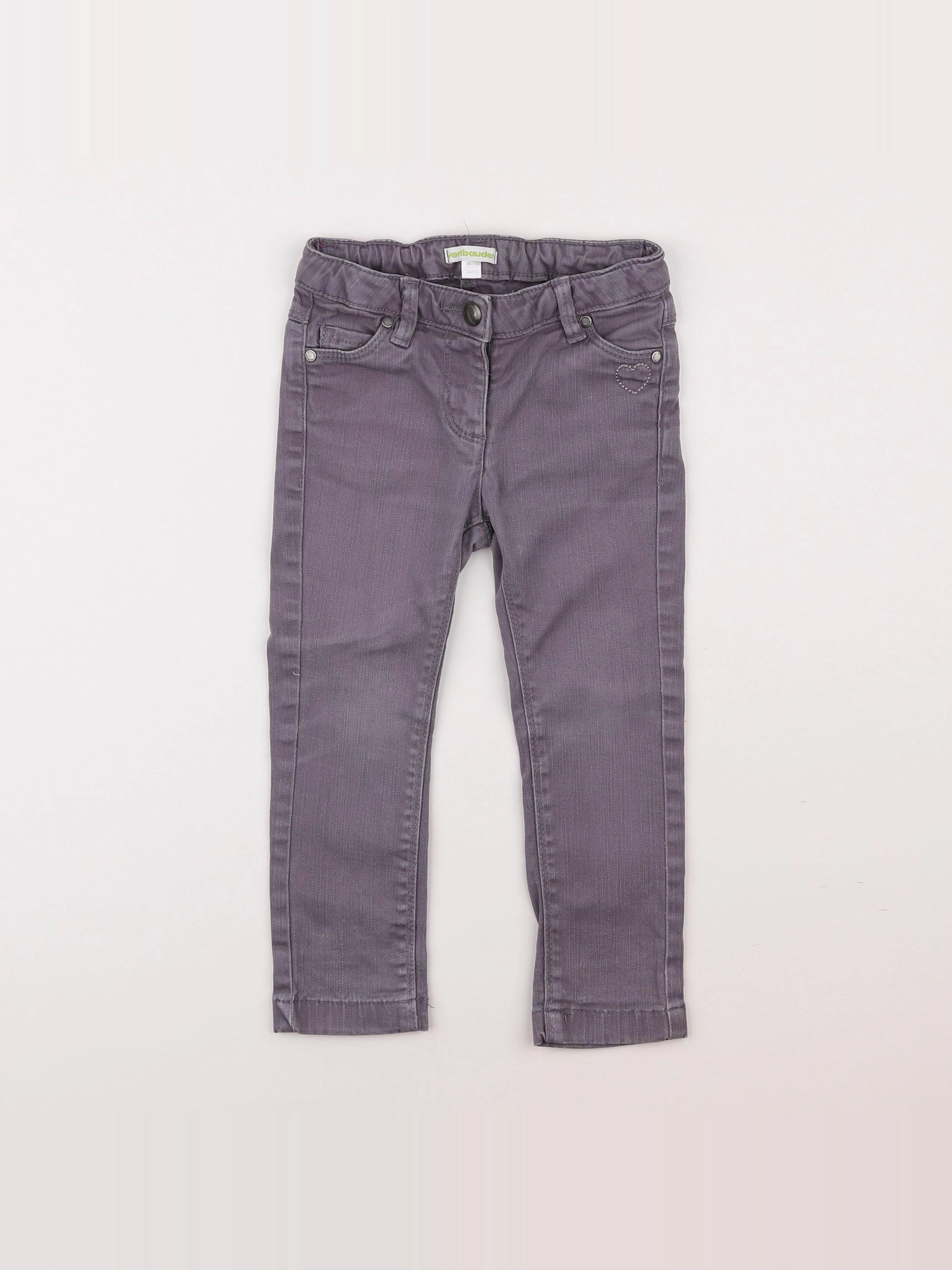 Vertbaudet - jean gris - 3 ans