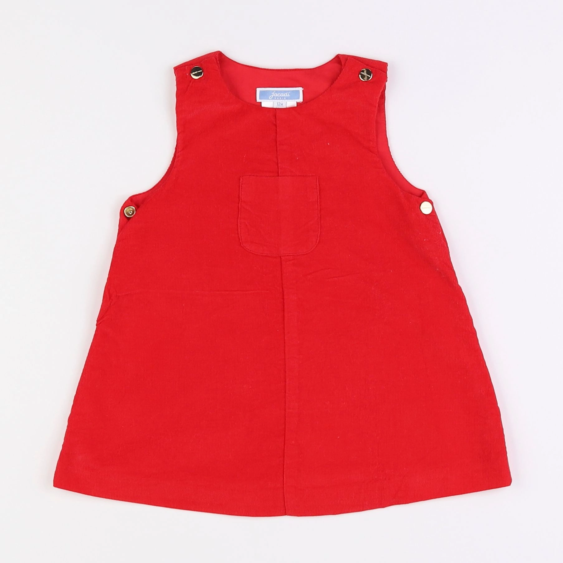 Jacadi - robe rouge - 12 mois