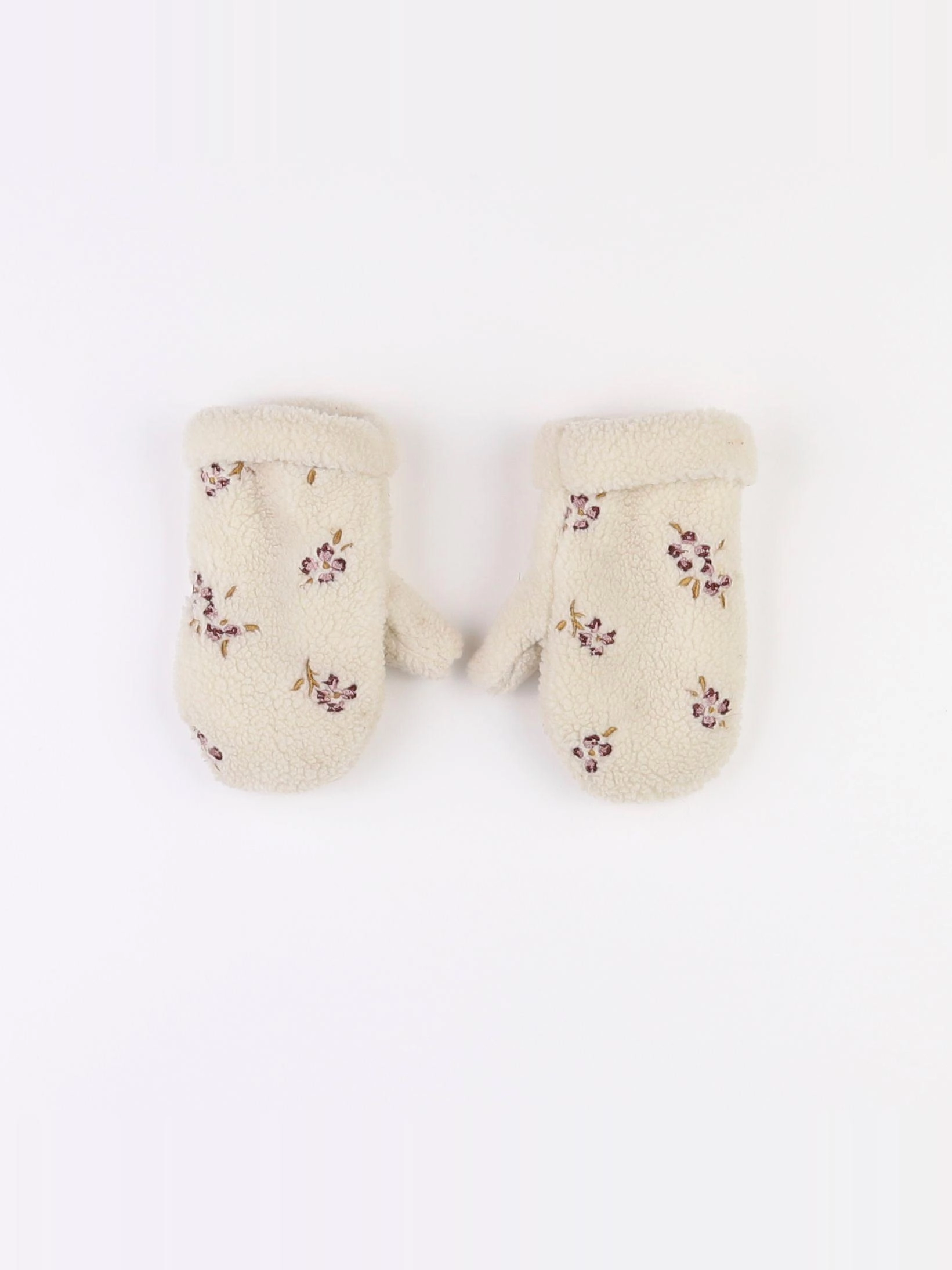 Vertbaudet - moufles beige - 8 ans