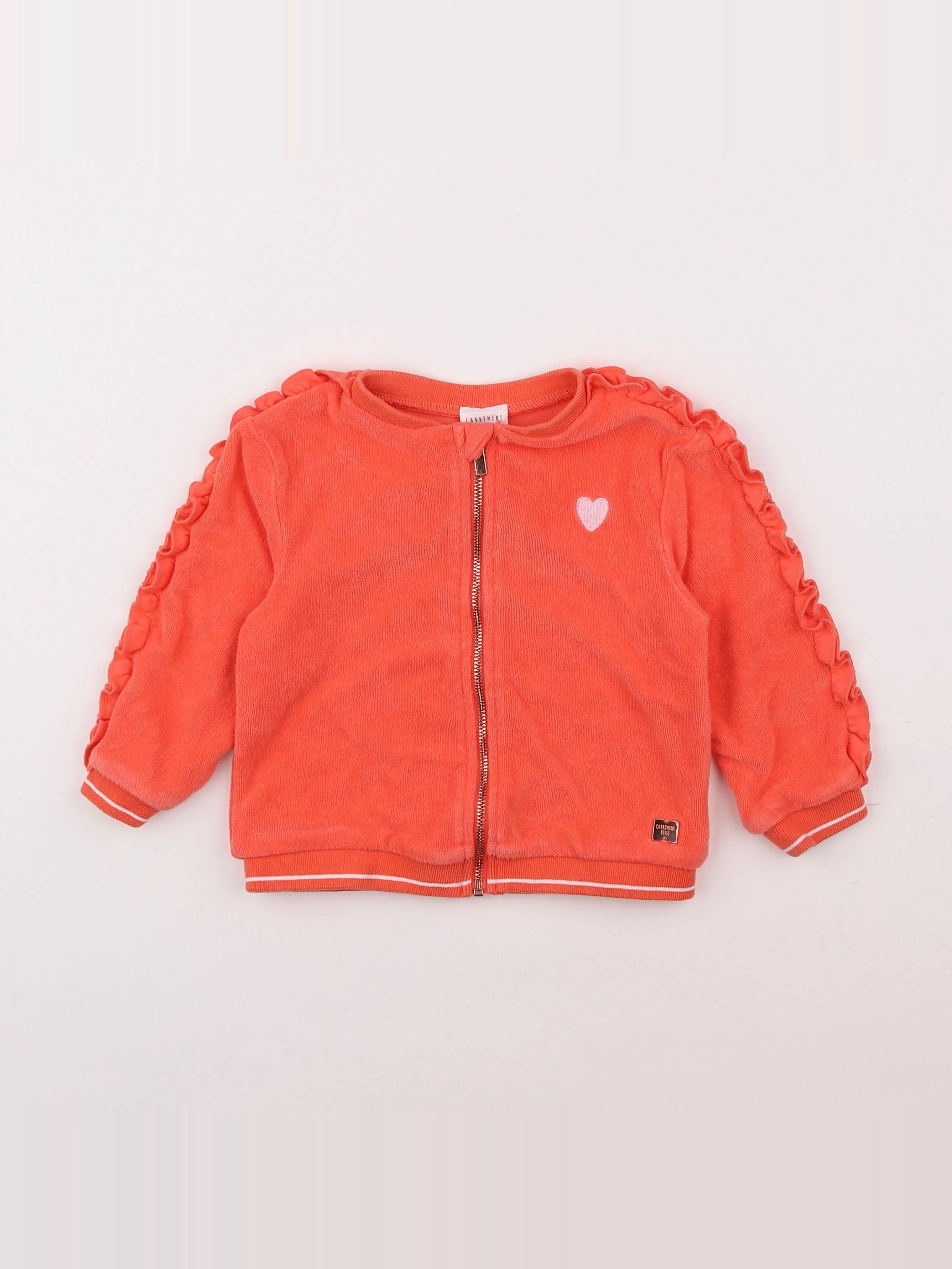 Carrément Beau - sweat orange - 18 mois