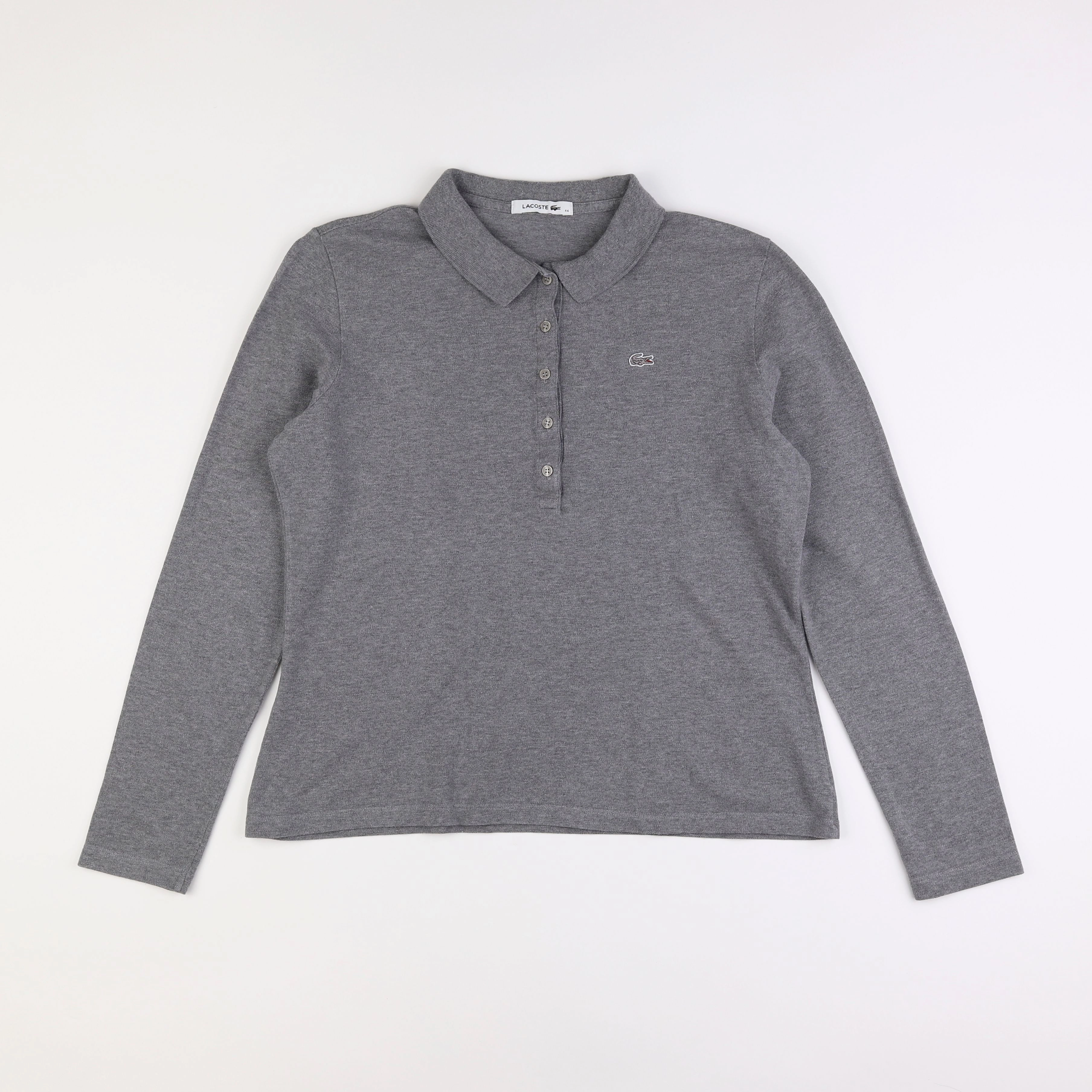 Lacoste - polo gris - 16 ans