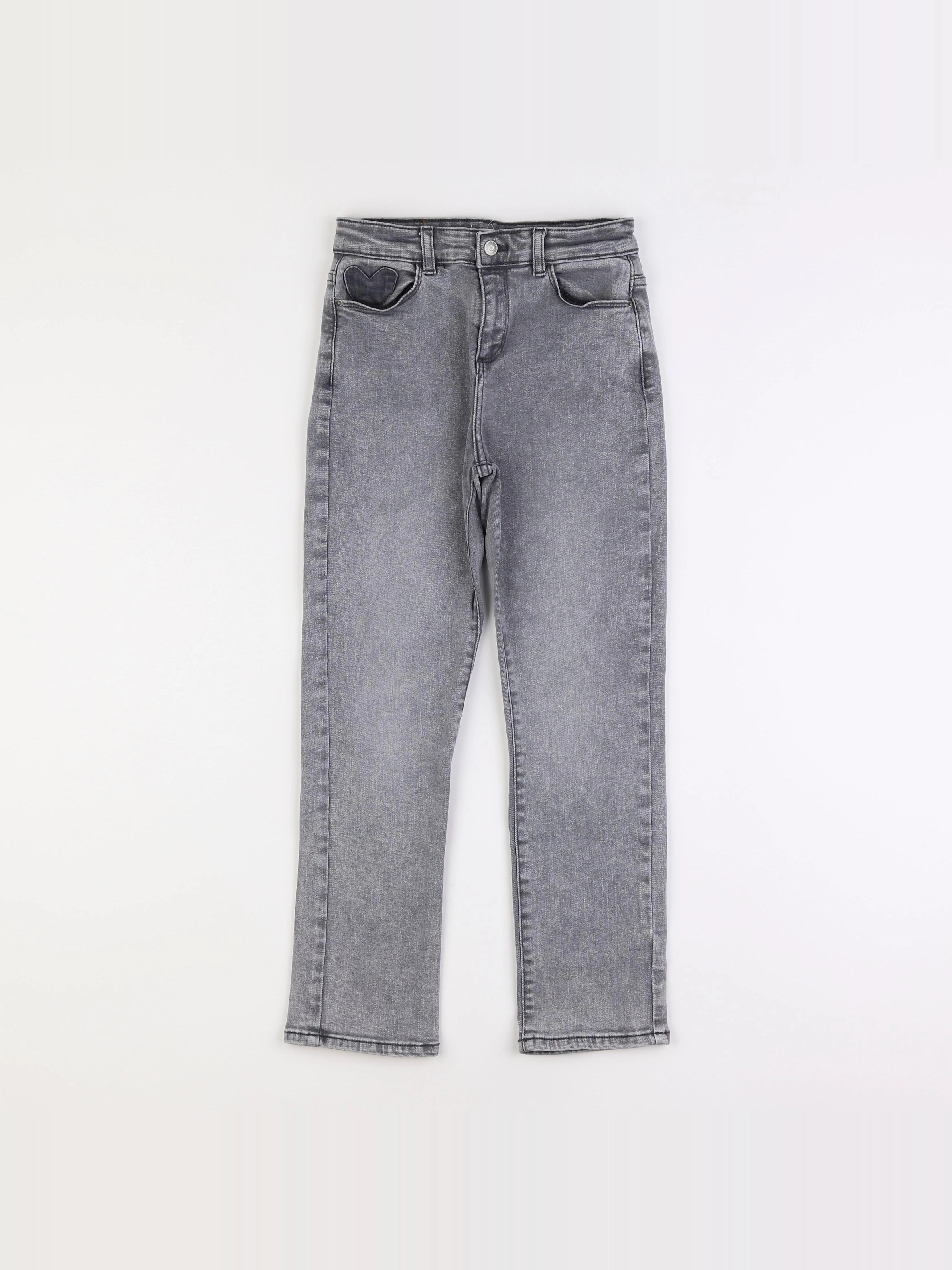 Vertbaudet - jean gris - 9 ans