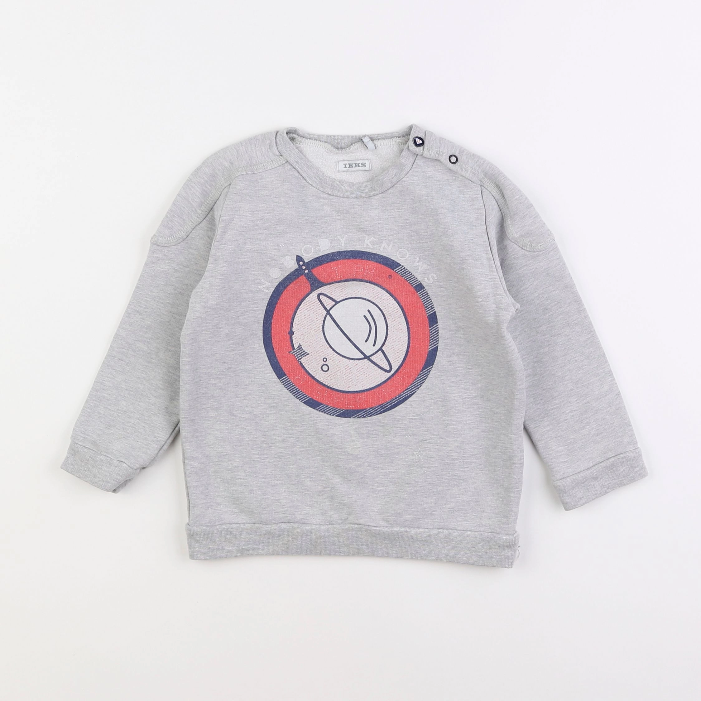 IKKS - sweat gris - 3 ans