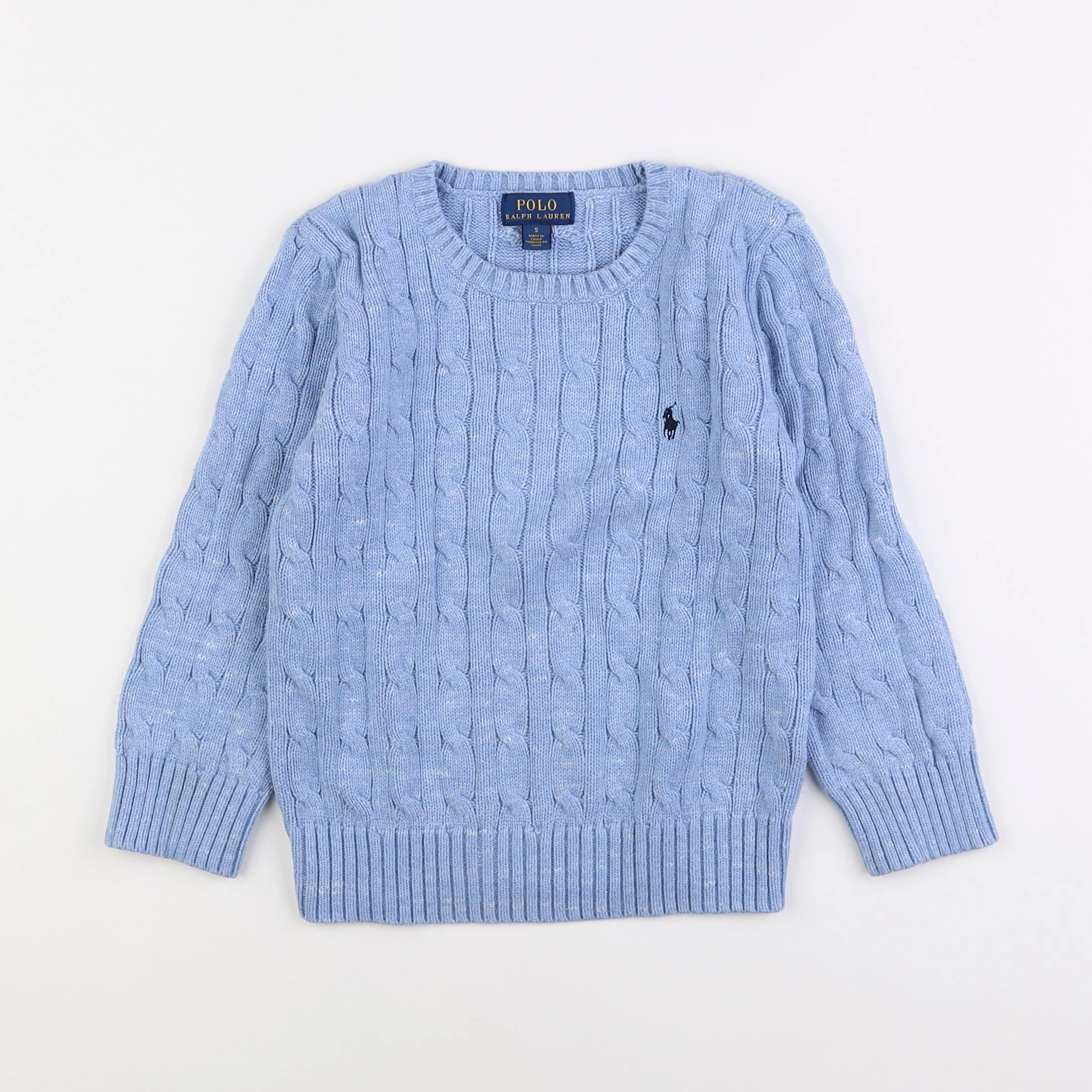 Ralph Lauren - pull bleu - 5 ans