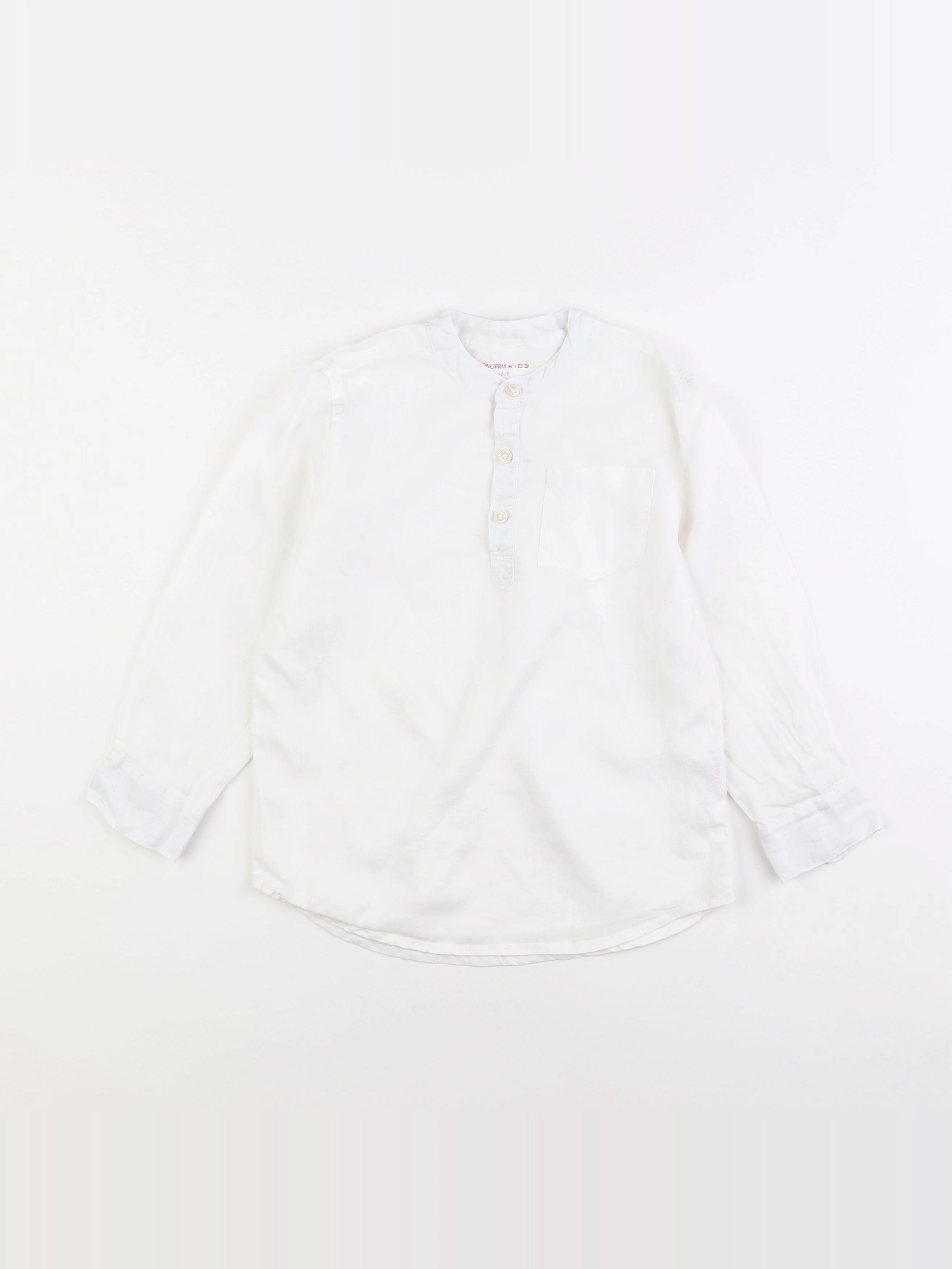 Monoprix - chemise blanc - 5 ans