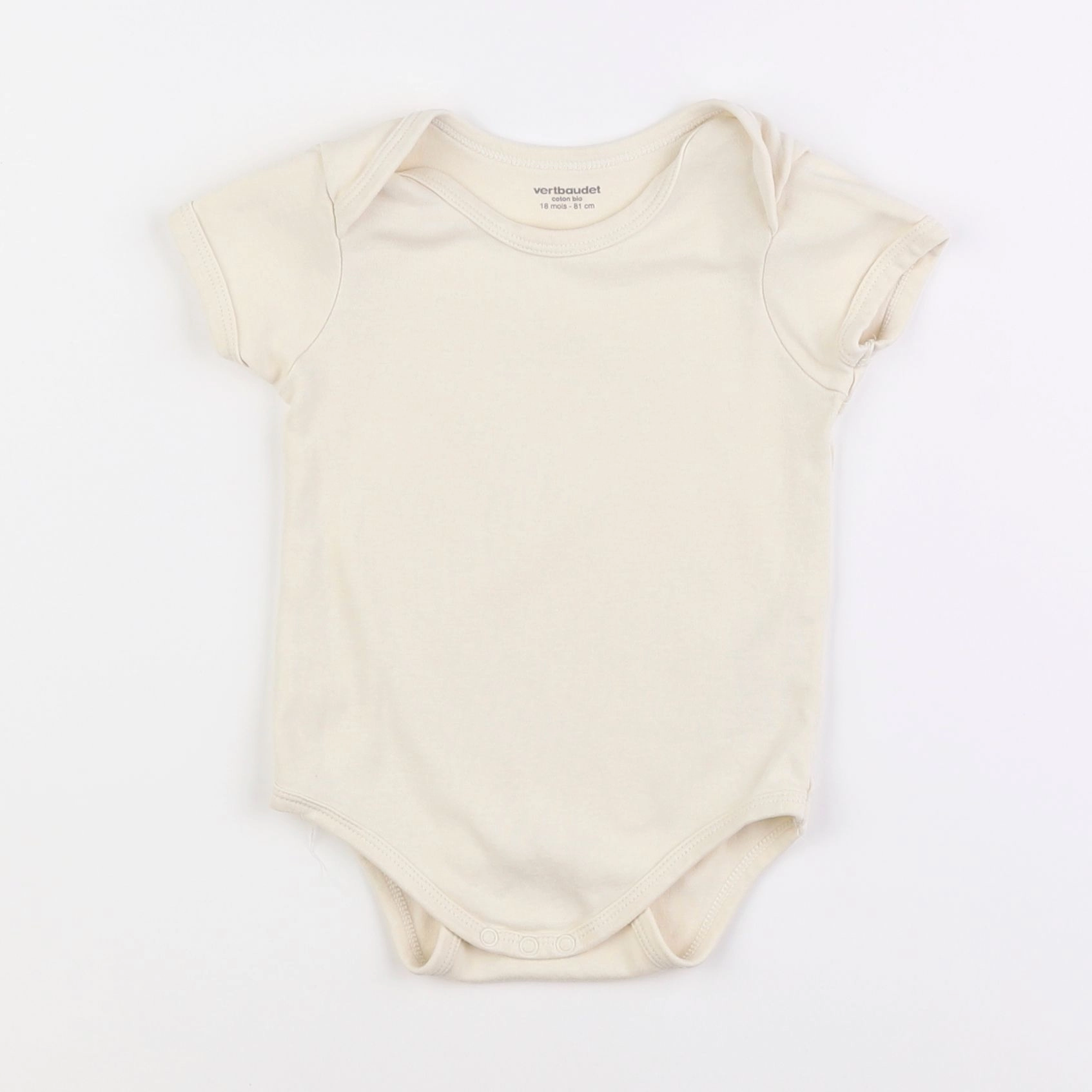 Vertbaudet - body beige - 18 mois