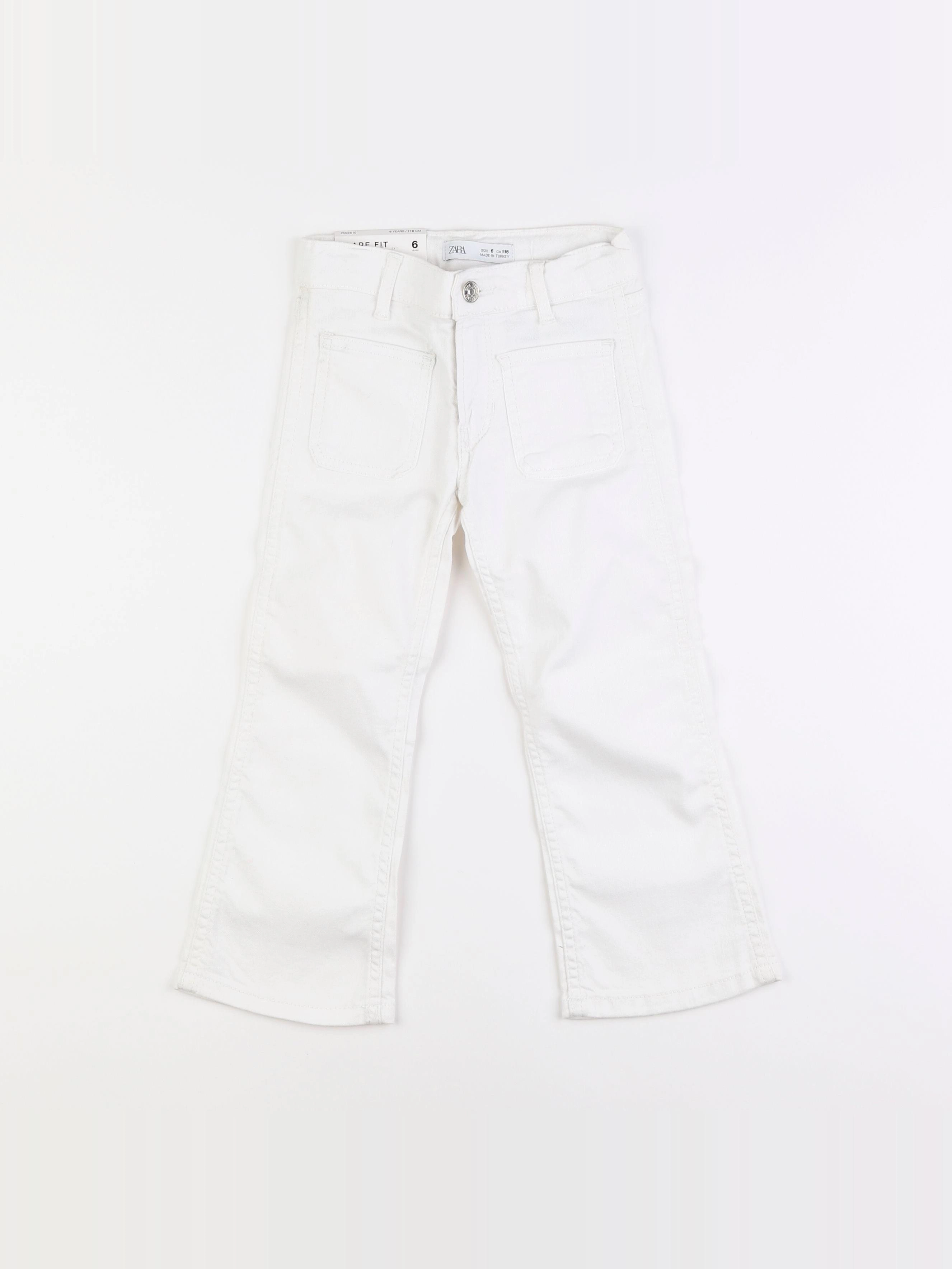 Zara - pantalon blanc - 6 ans