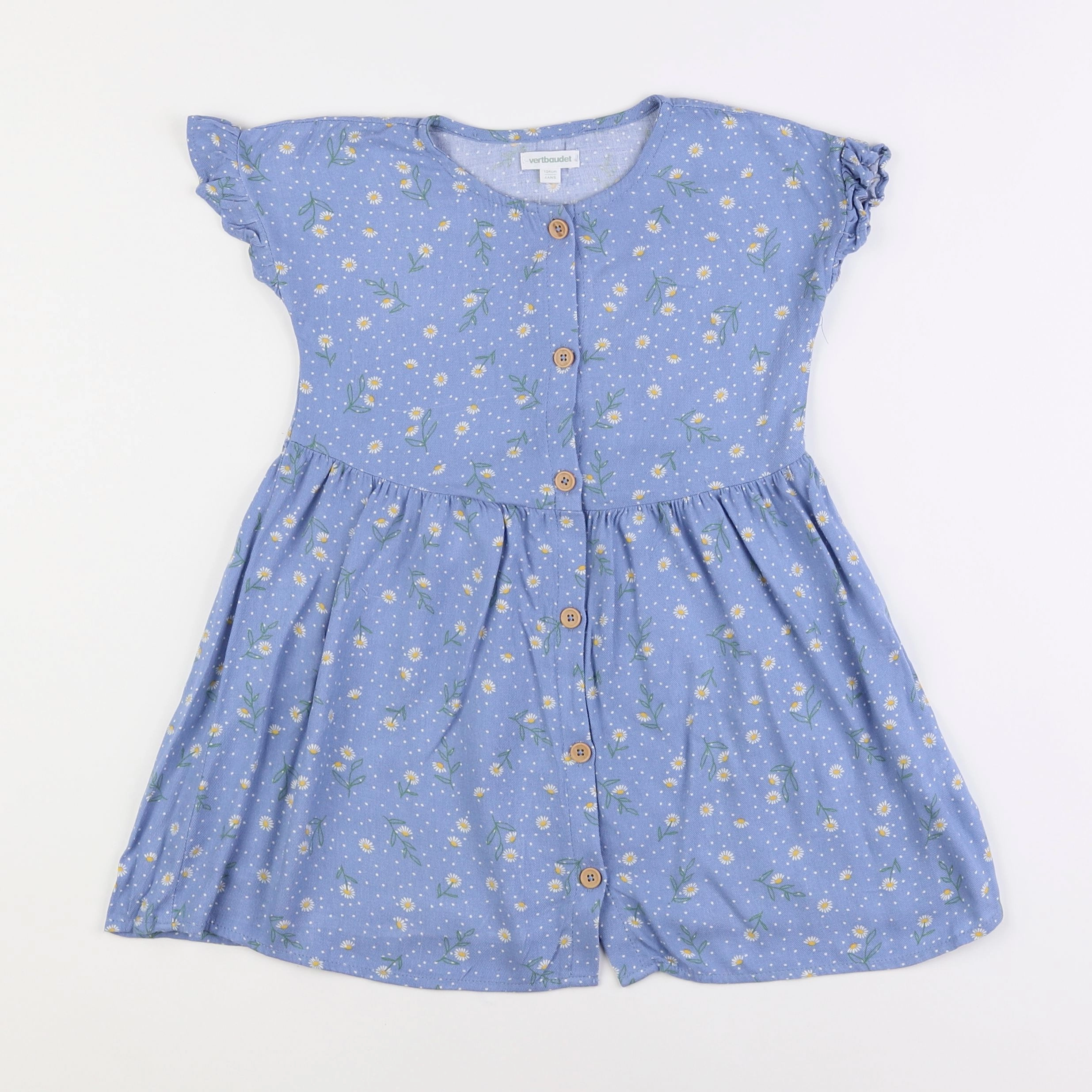 Vertbaudet - robe bleu - 4 ans