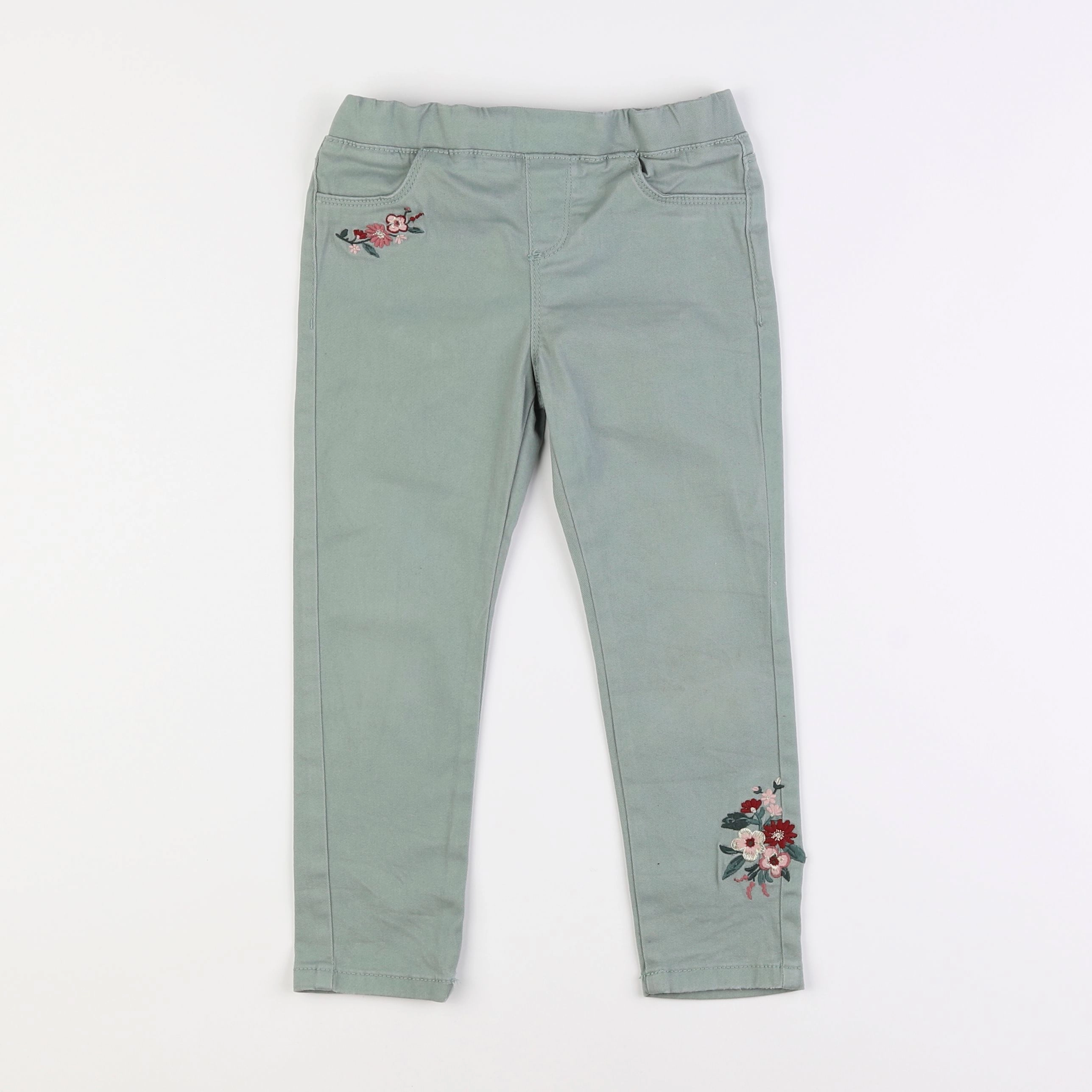 Vertbaudet - jegging vert - 4 ans