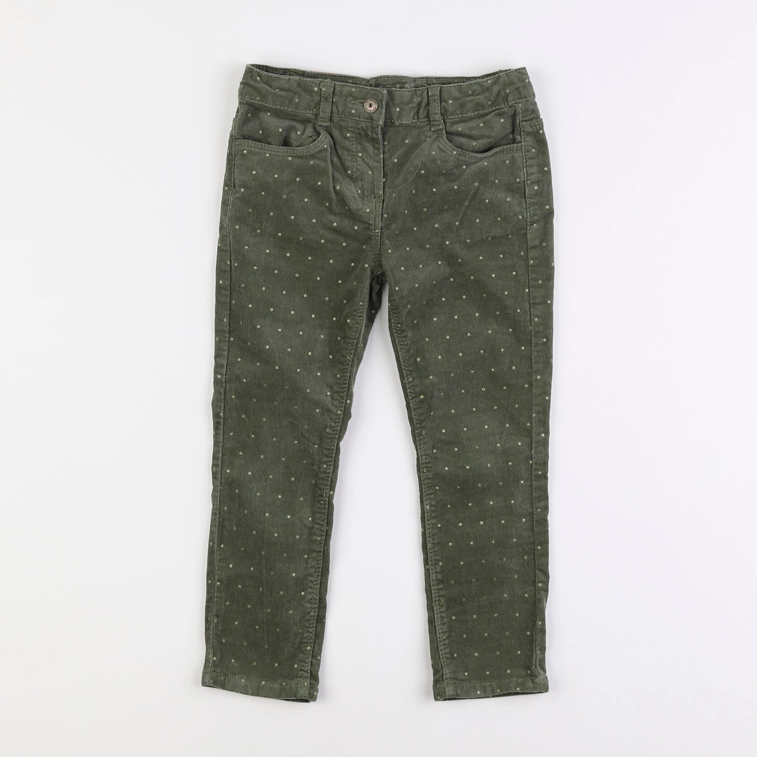 Vertbaudet - pantalon vert - 4 ans