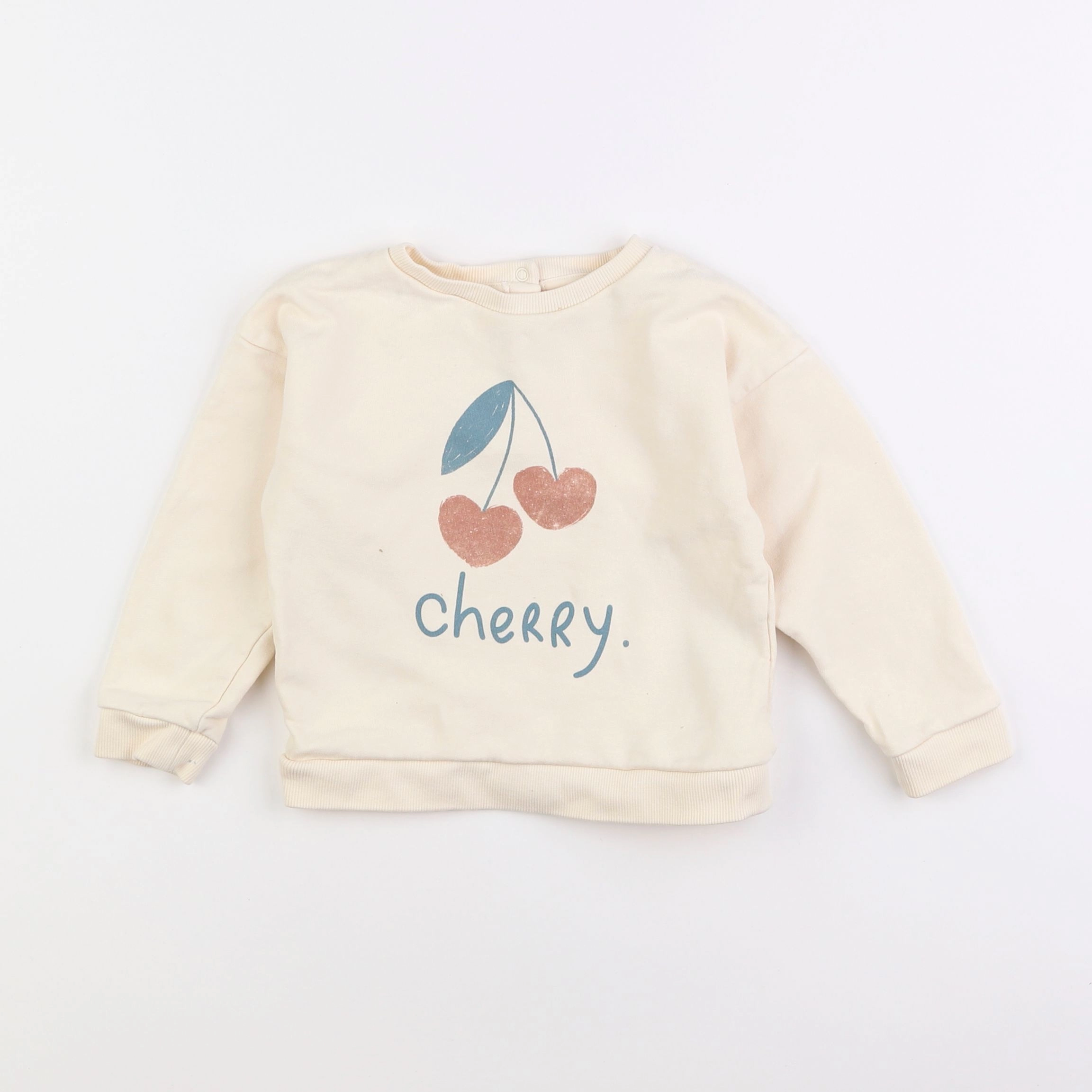 Vertbaudet - sweat beige - 3 ans