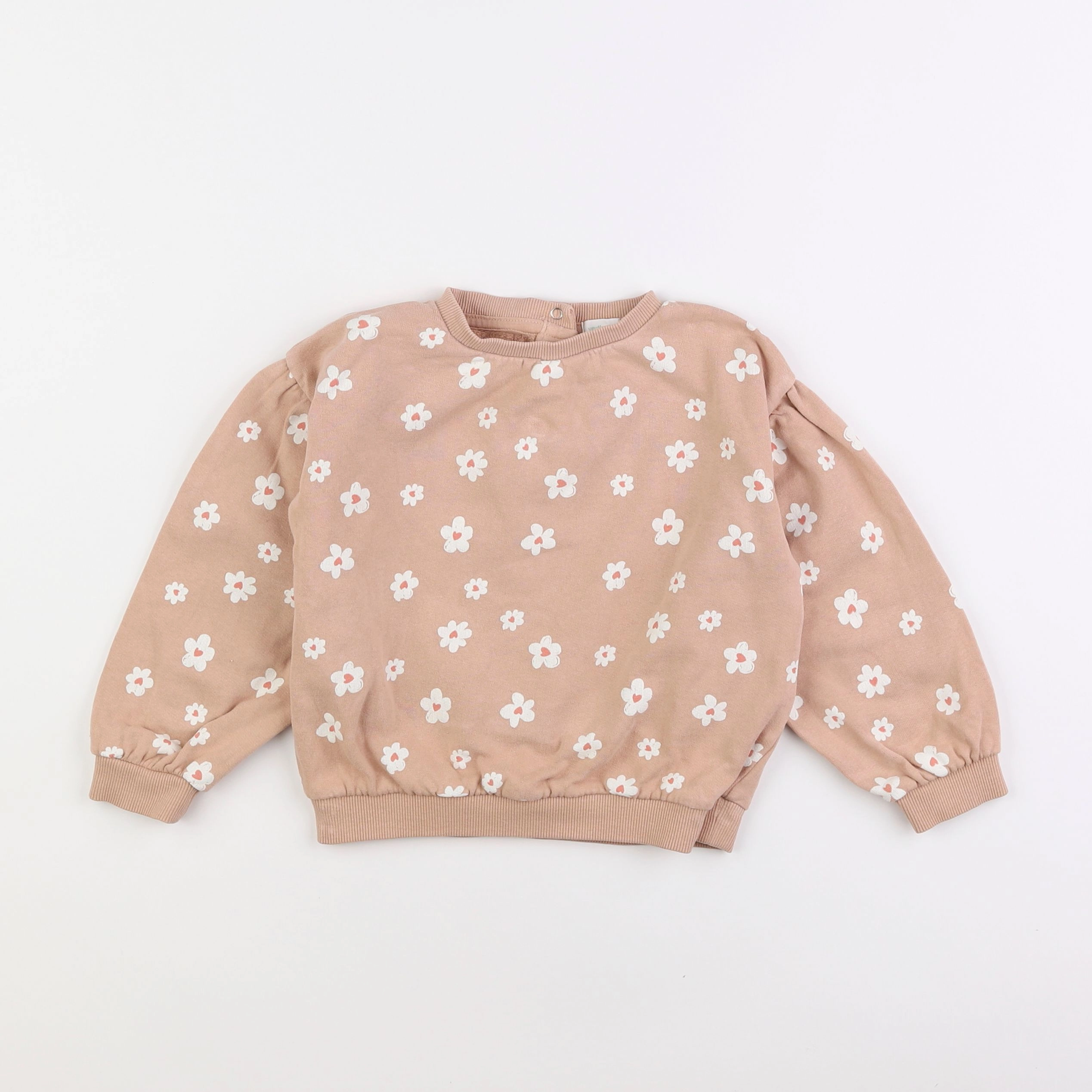 Vertbaudet - sweat beige - 3 ans