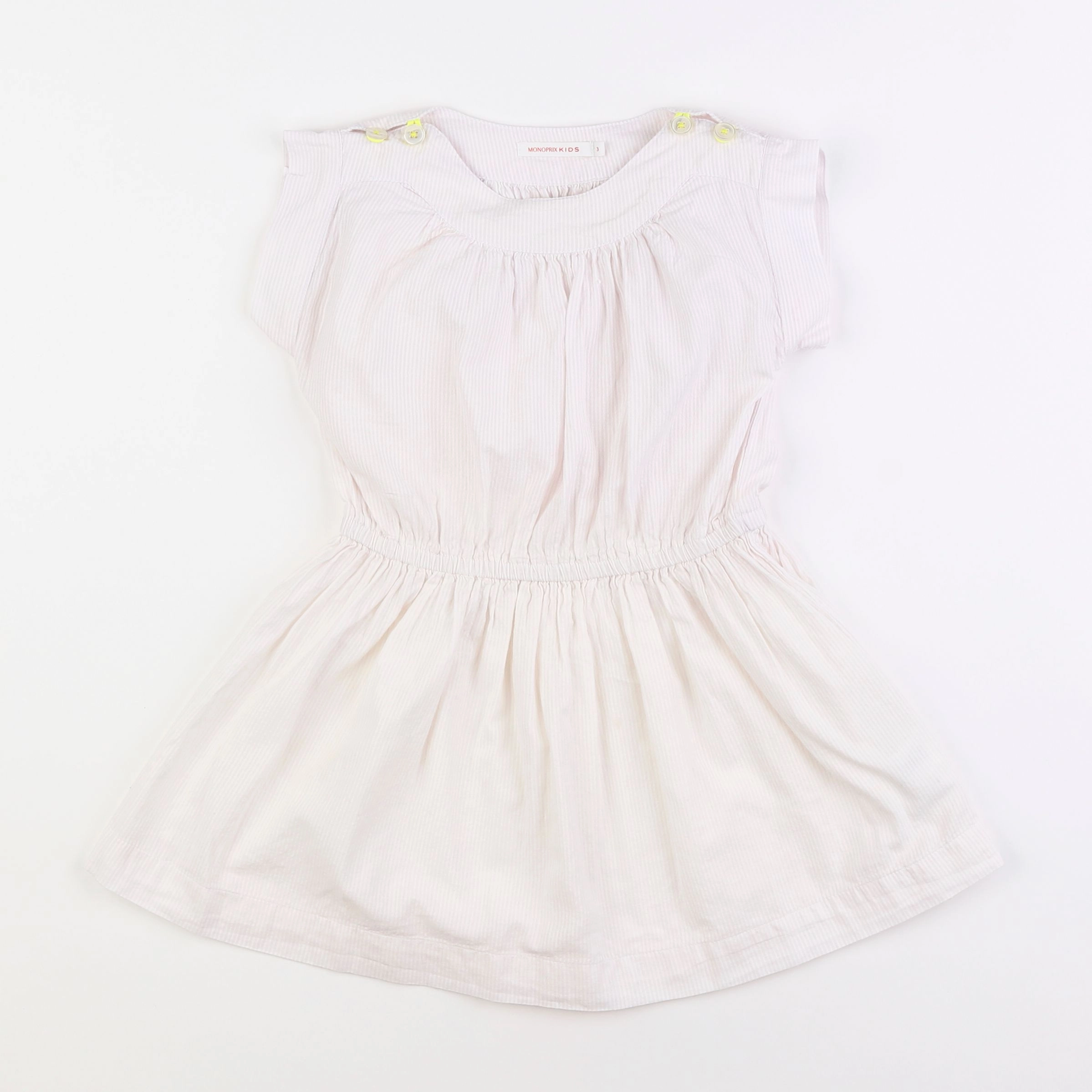 Monoprix - robe blanc - 3 ans