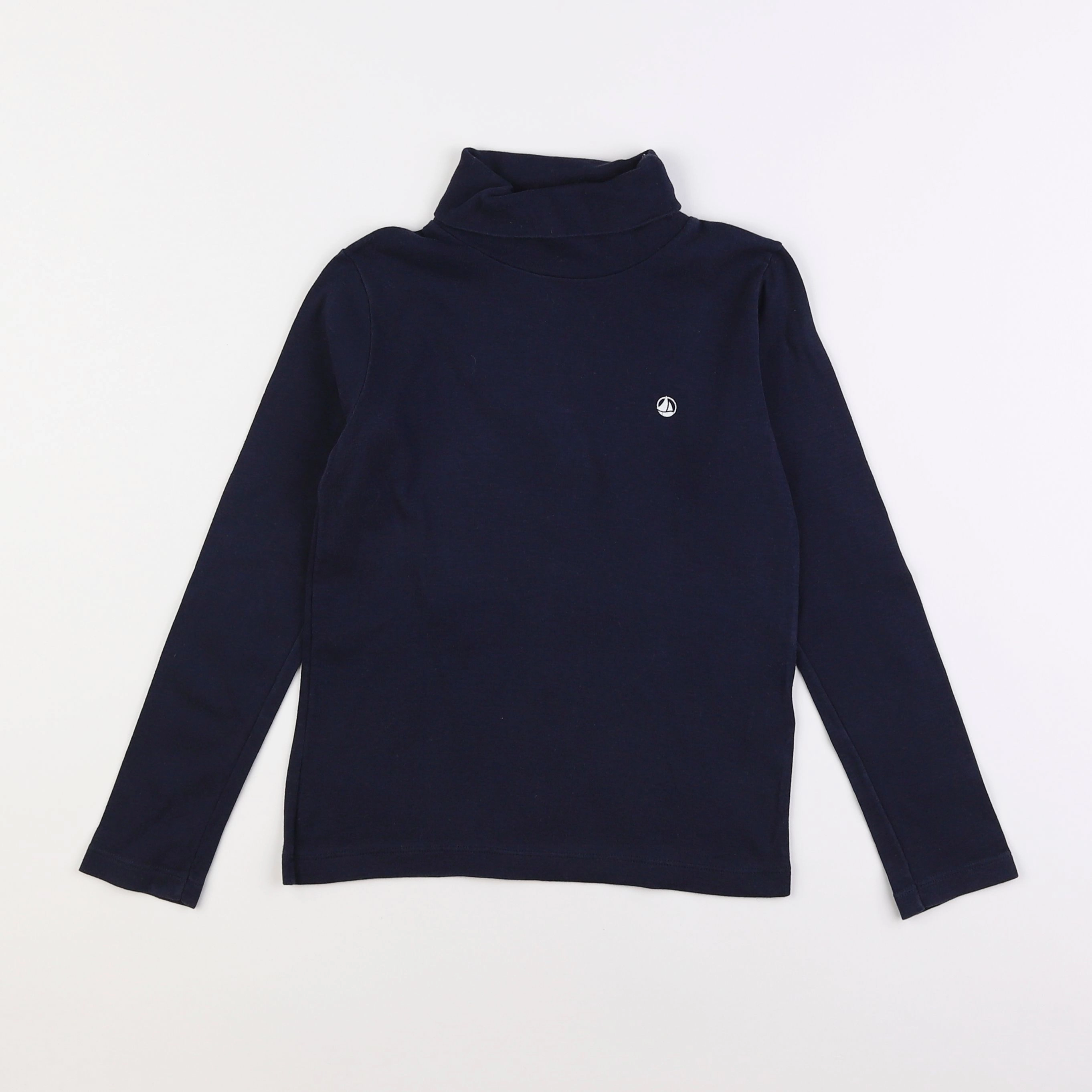 Petit Bateau - sous-pull bleu - 8 ans