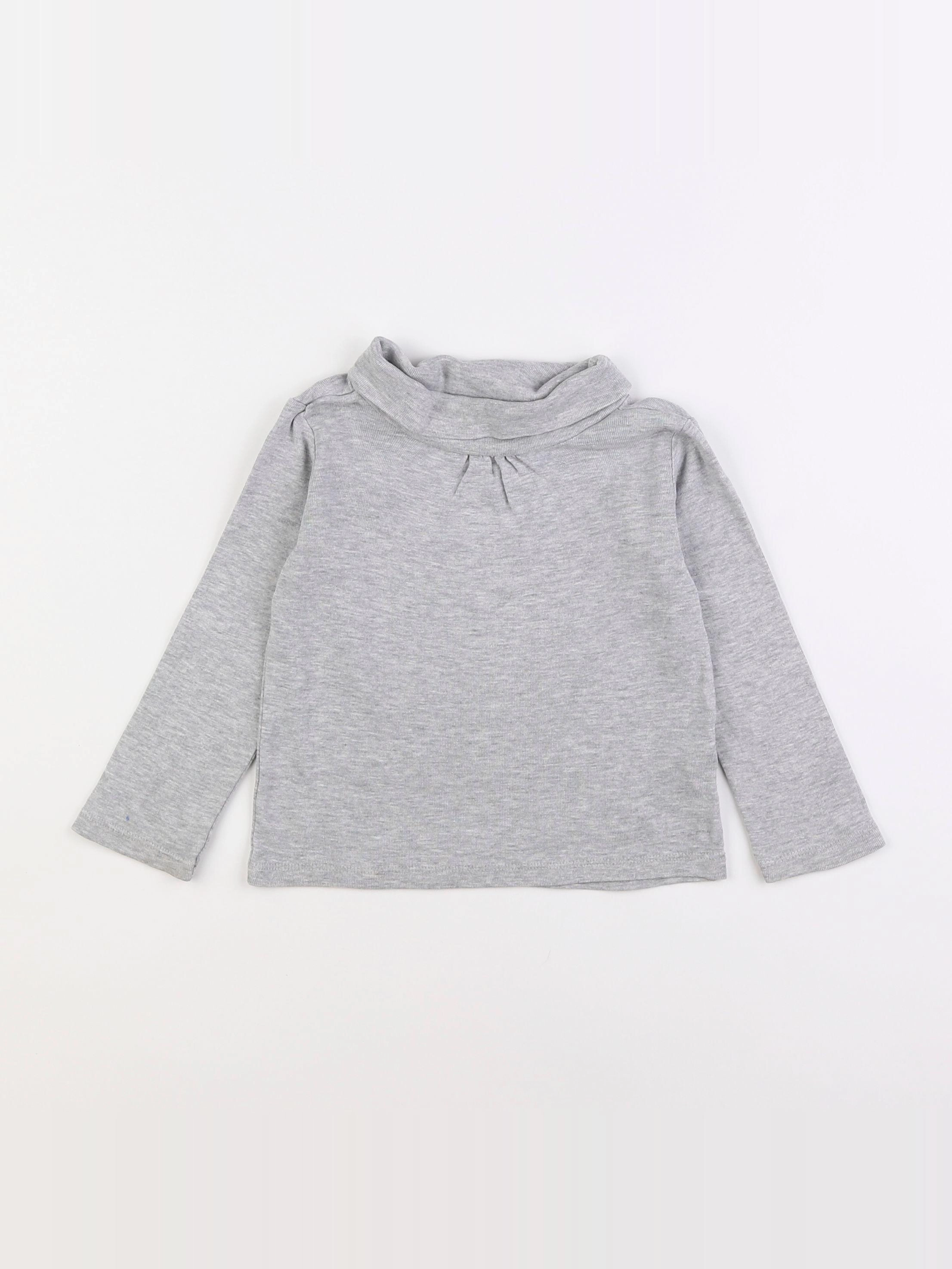 Vertbaudet - sous-pull gris - 3 ans