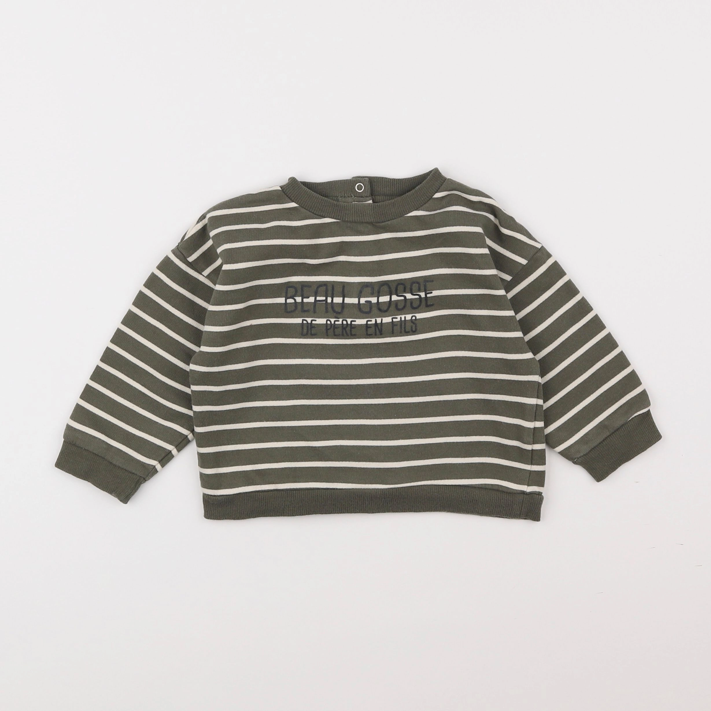 Vertbaudet - sweat vert - 2 ans