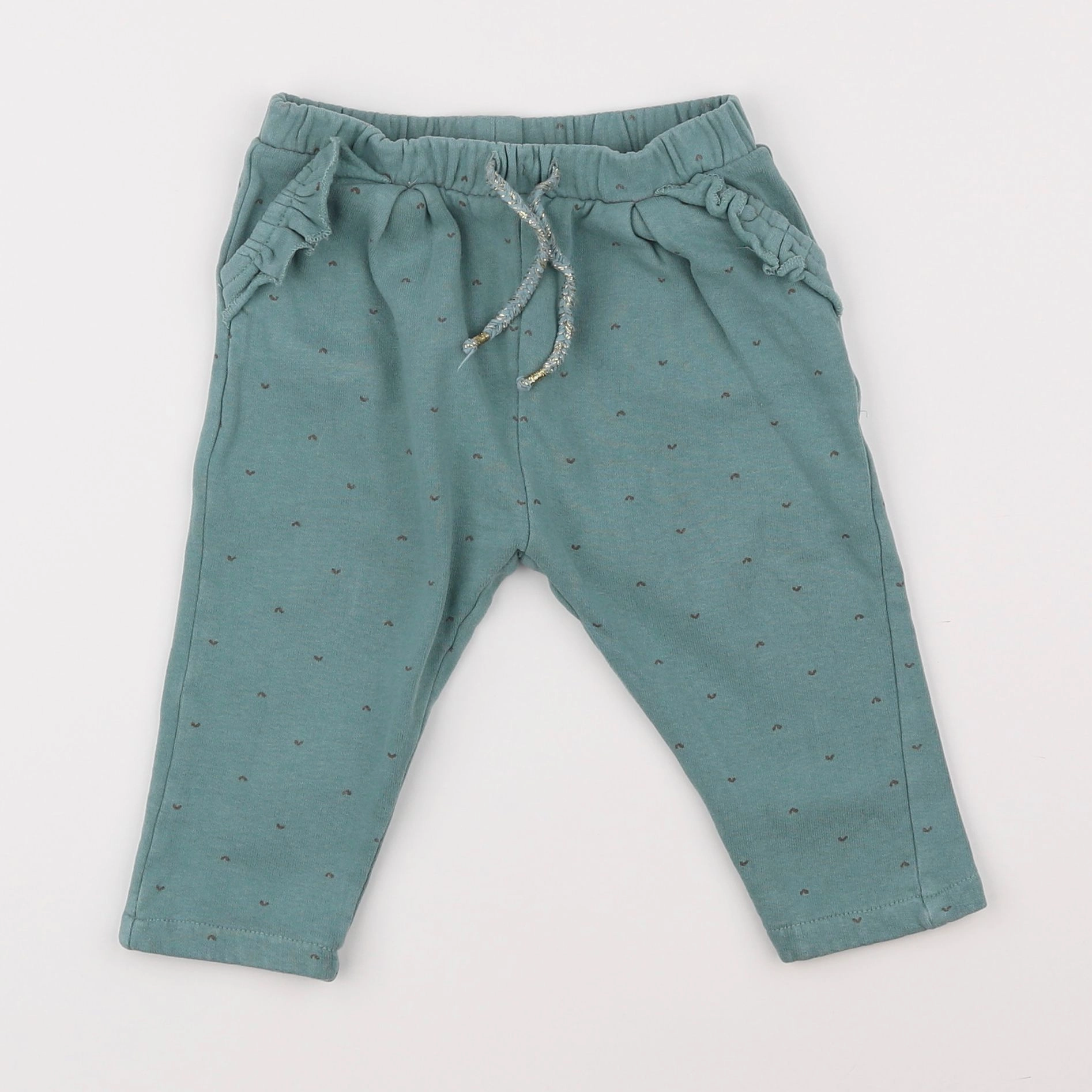 Vertbaudet - pantalon vert - 18 mois