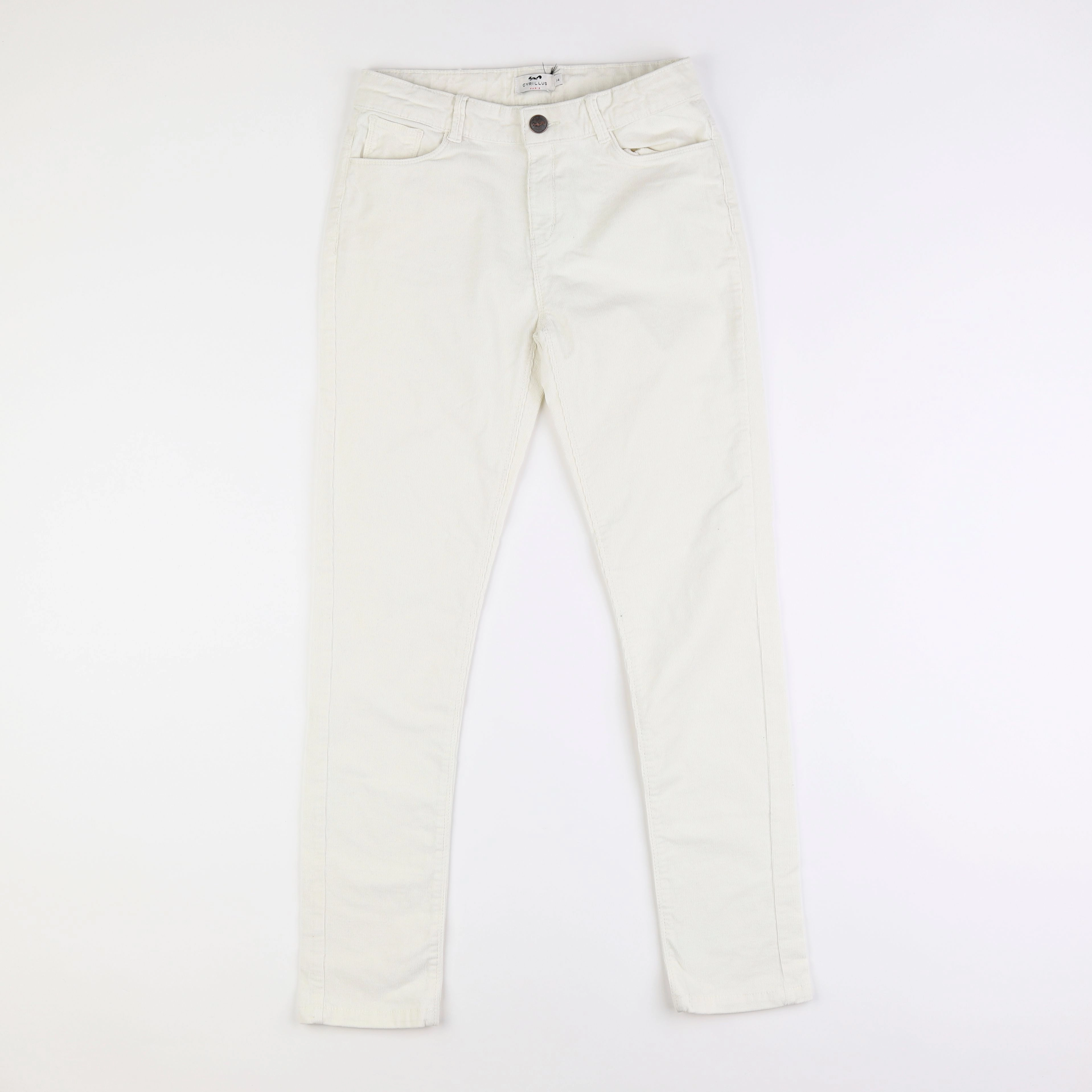 Cyrillus - pantalon blanc - 14 ans