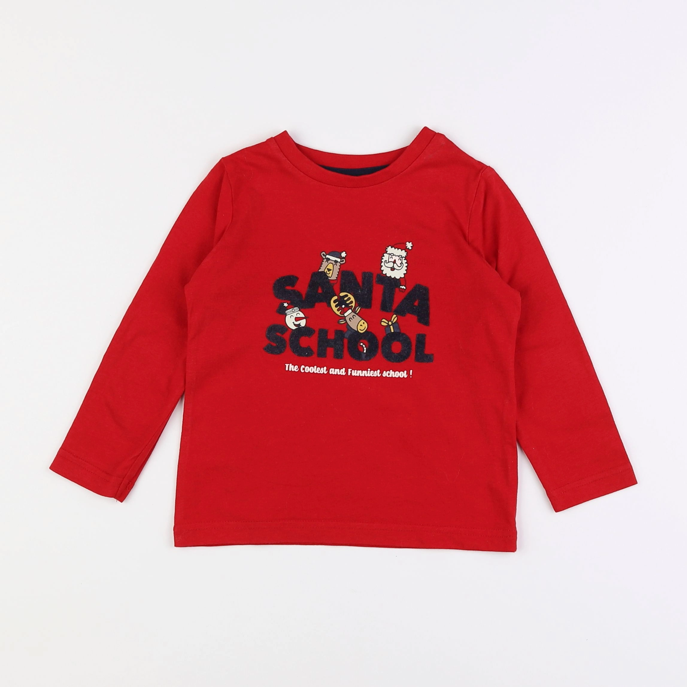 Vertbaudet - tee-shirt rouge - 3 ans