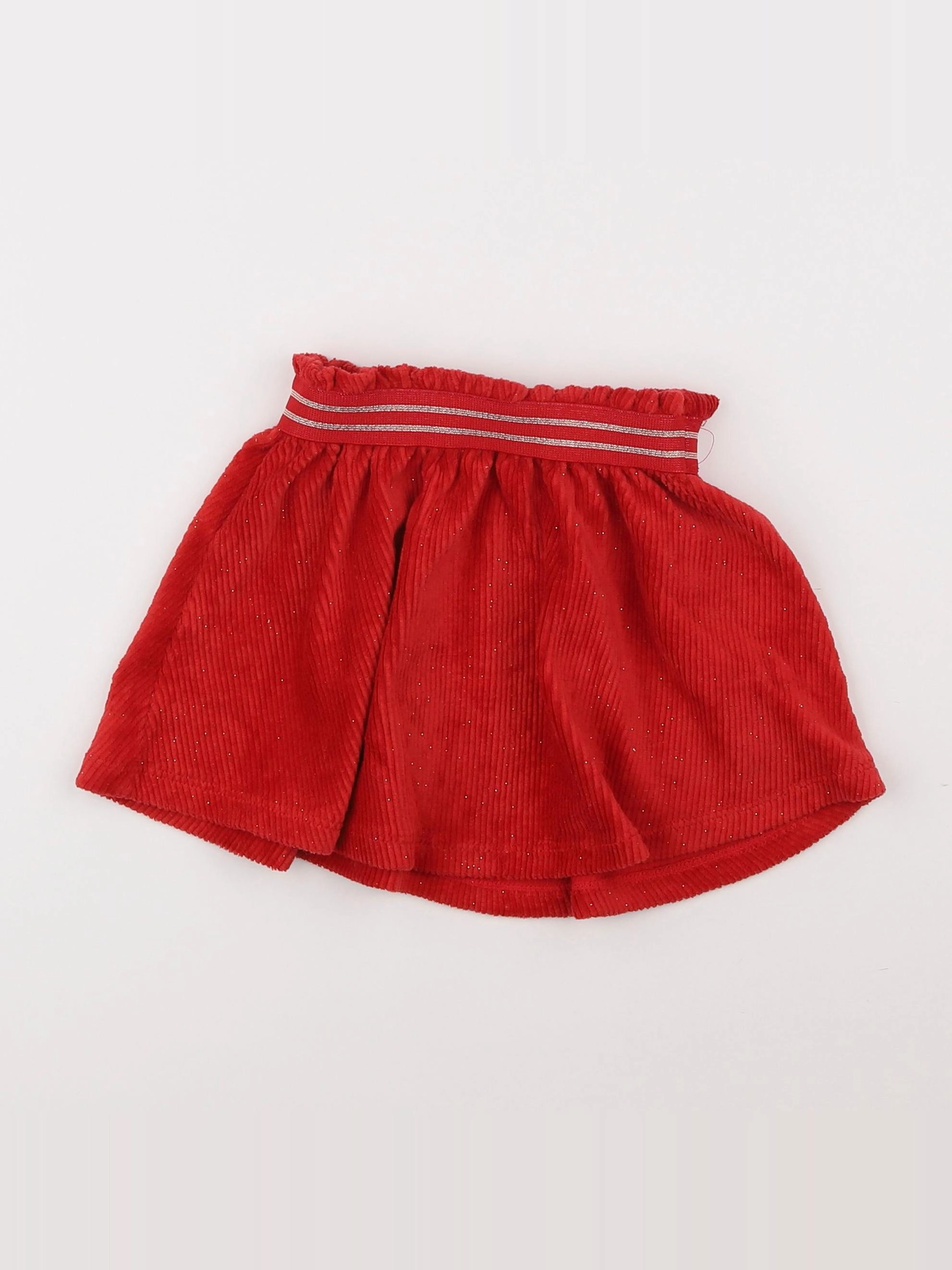 Vertbaudet - jupe rouge - 3 ans