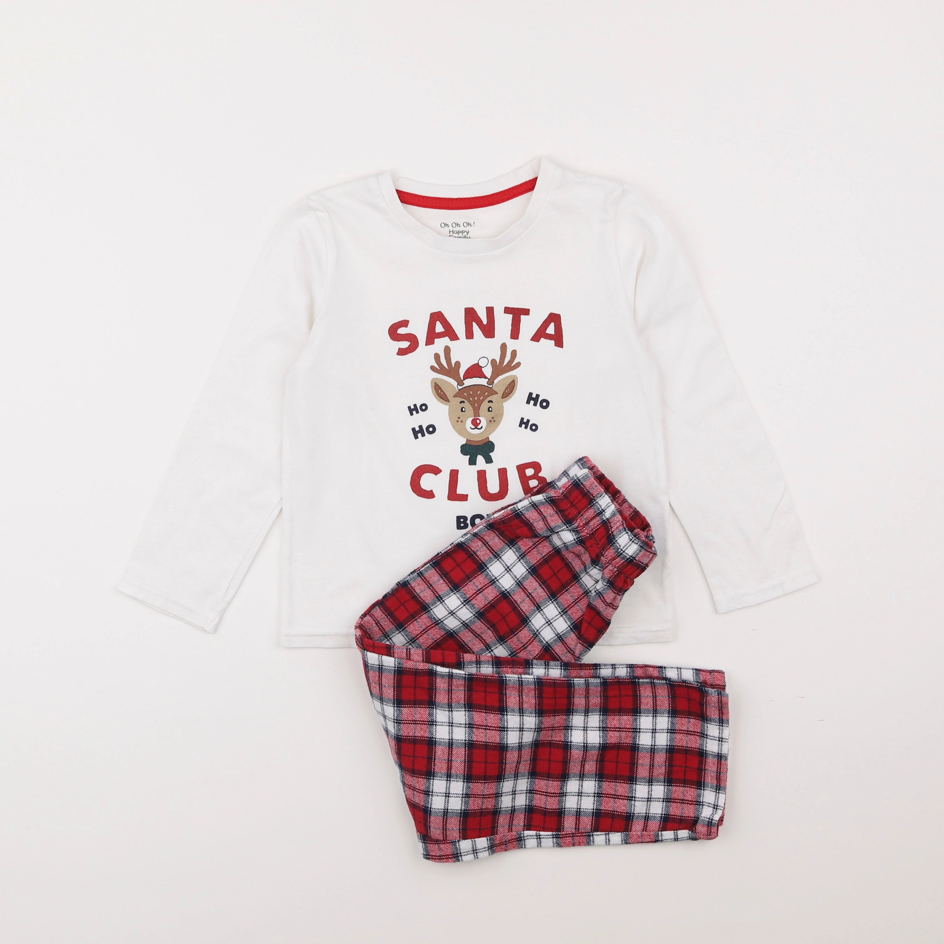 Vertbaudet - pyjama coton rouge - 4 ans