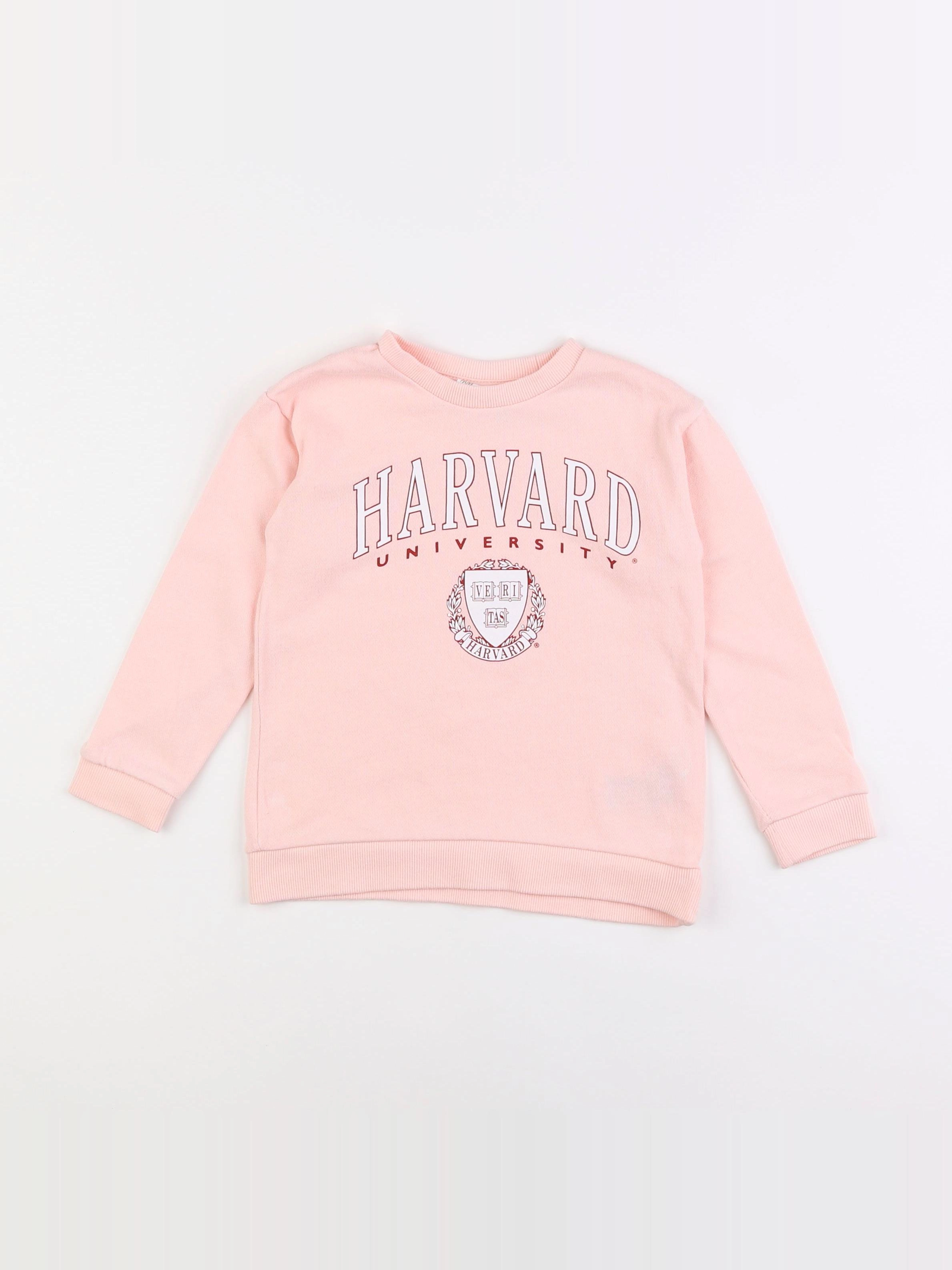 H&M - sweat rose - 2/3 ans
