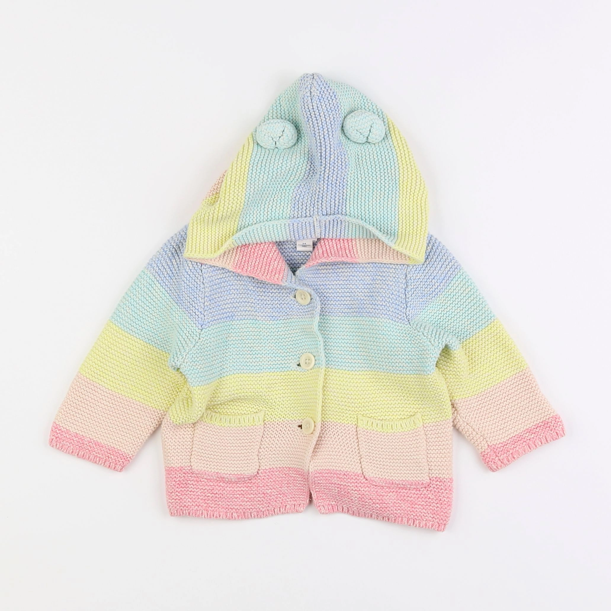 GAP - gilet multicolore - 3/6 mois