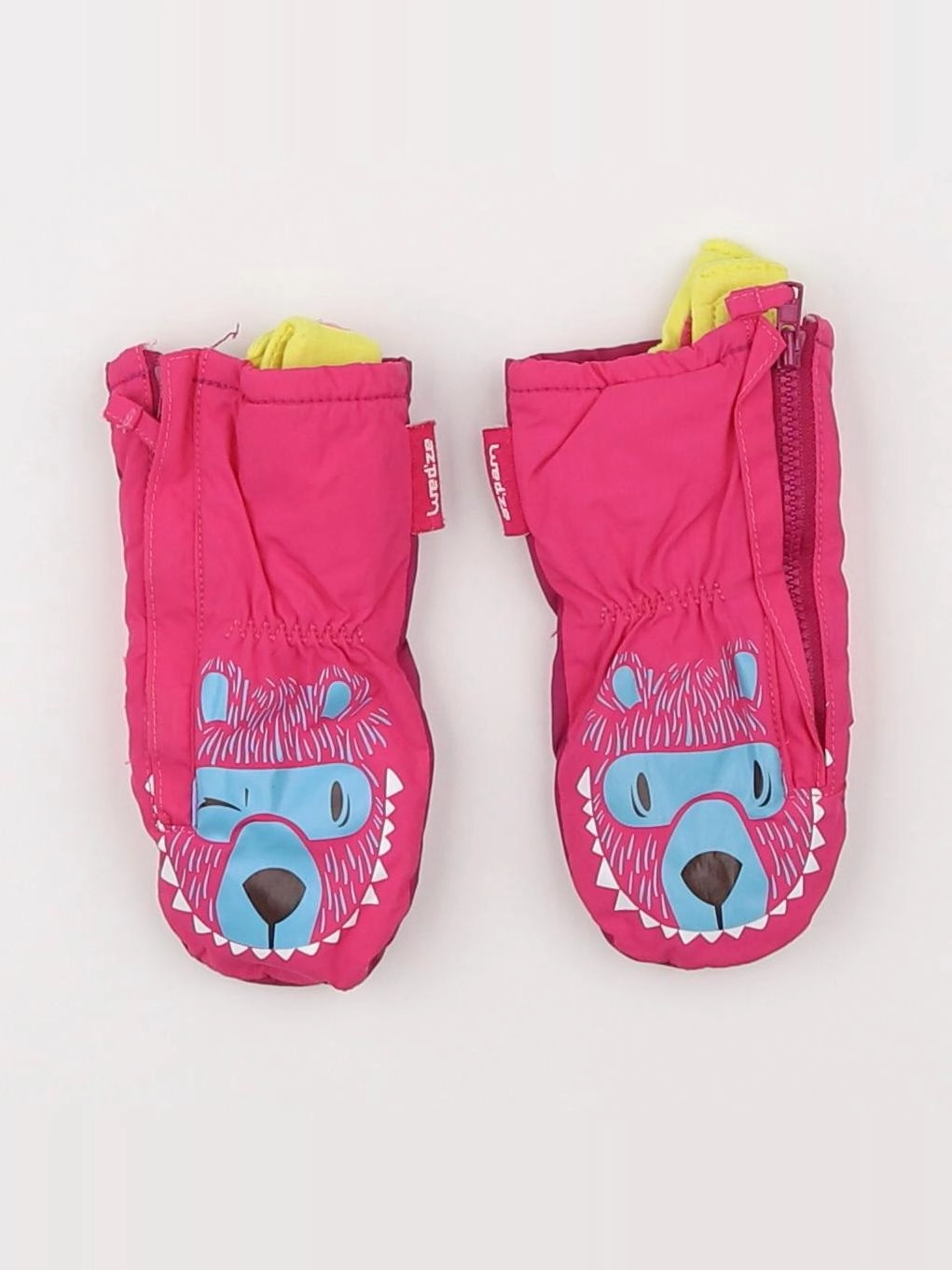 Decathlon ski - moufles de ski rose - 8 ans