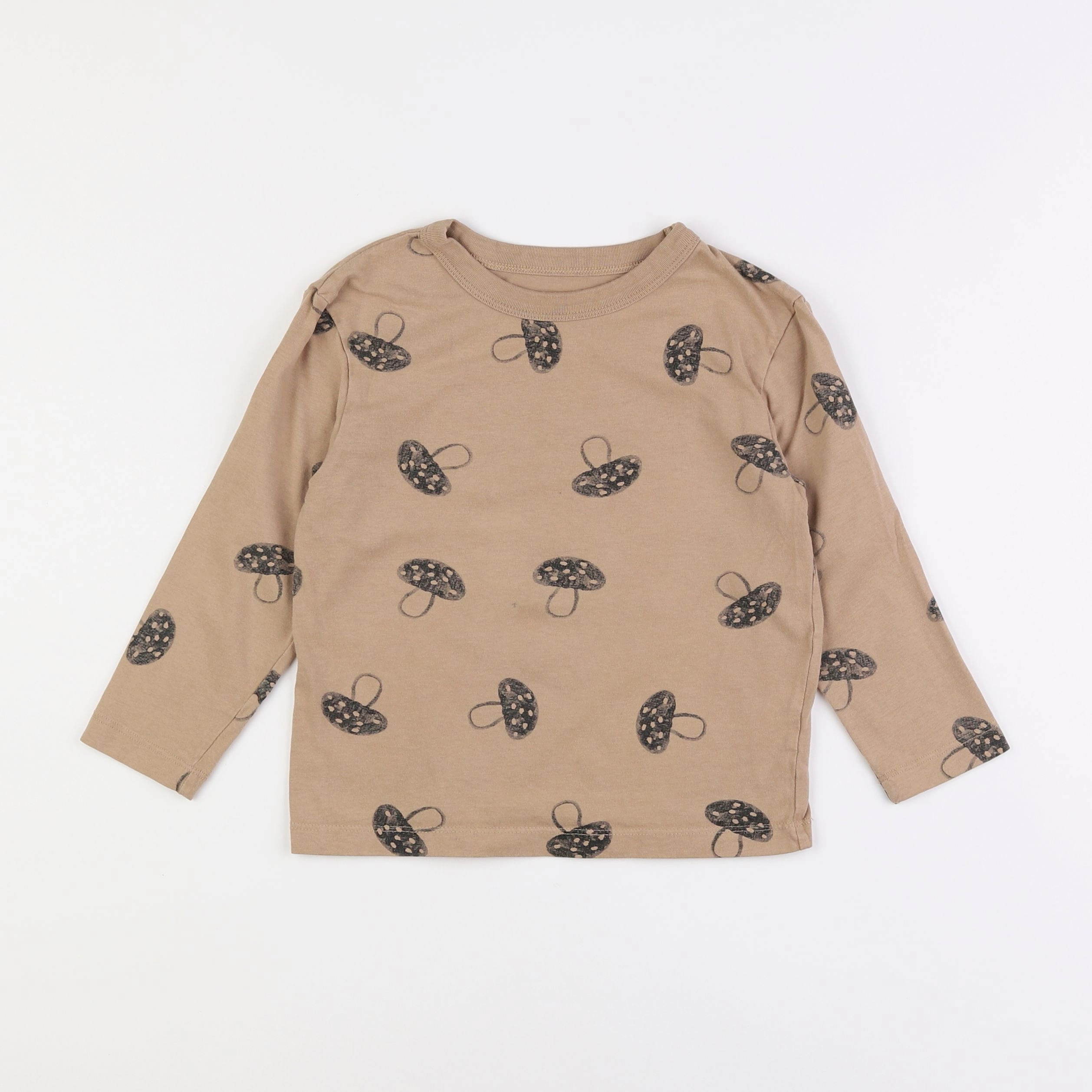 Monoprix - tee-shirt beige - 4 ans