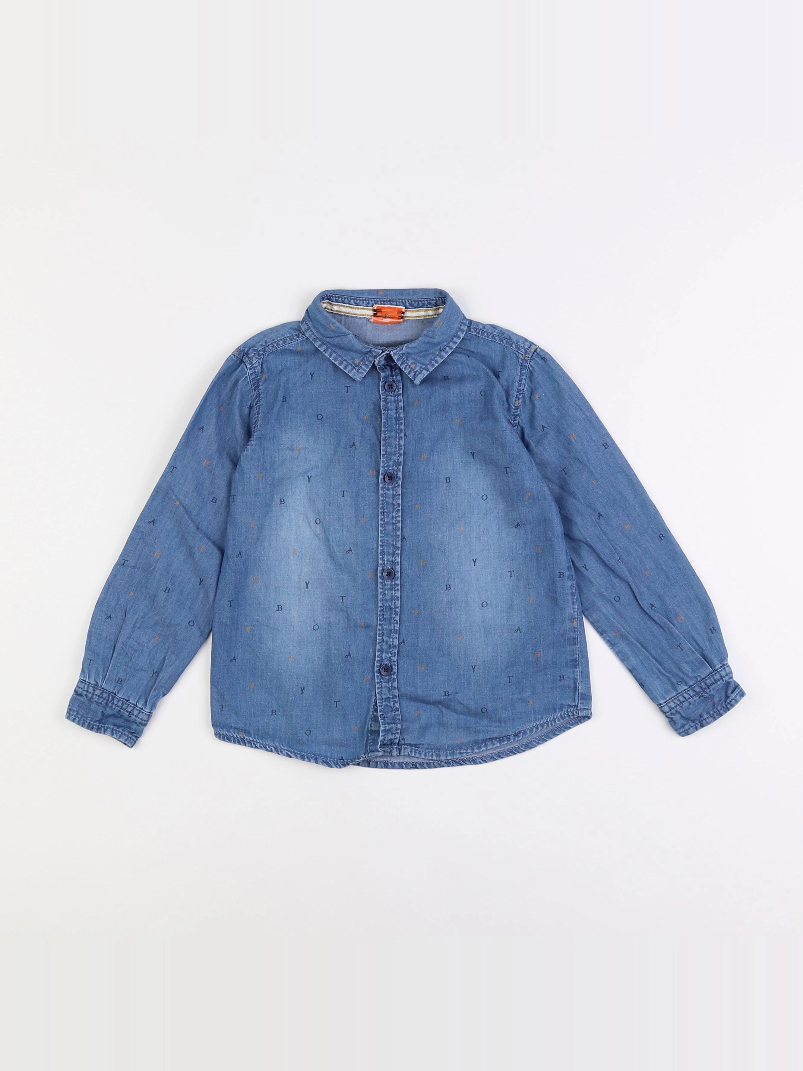 Tape à l'oeil - chemise bleu - 4 ans